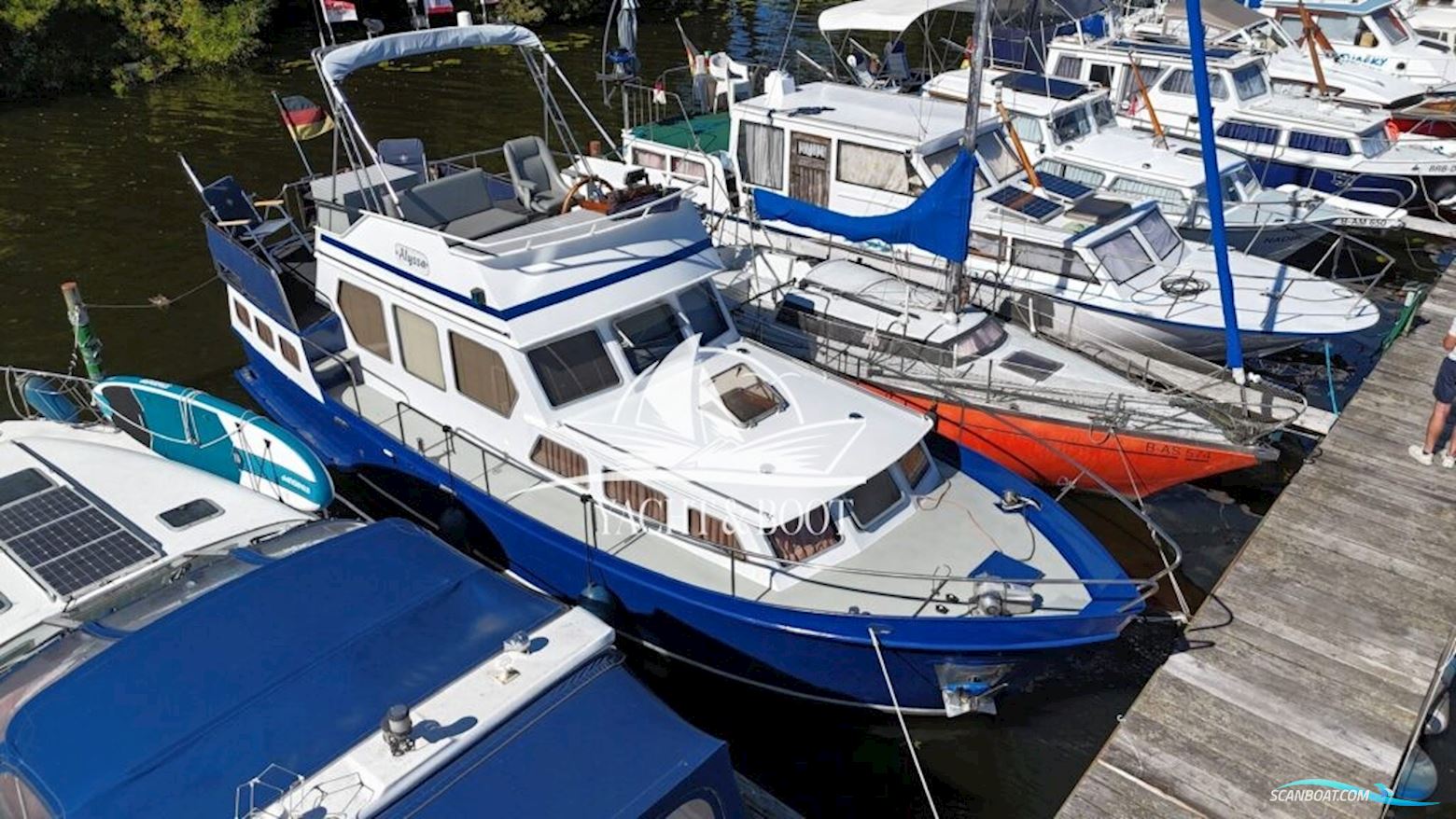 Gruno 1050 Fly Motorboten 1986, met Ford Lehmann motor, Duitsland