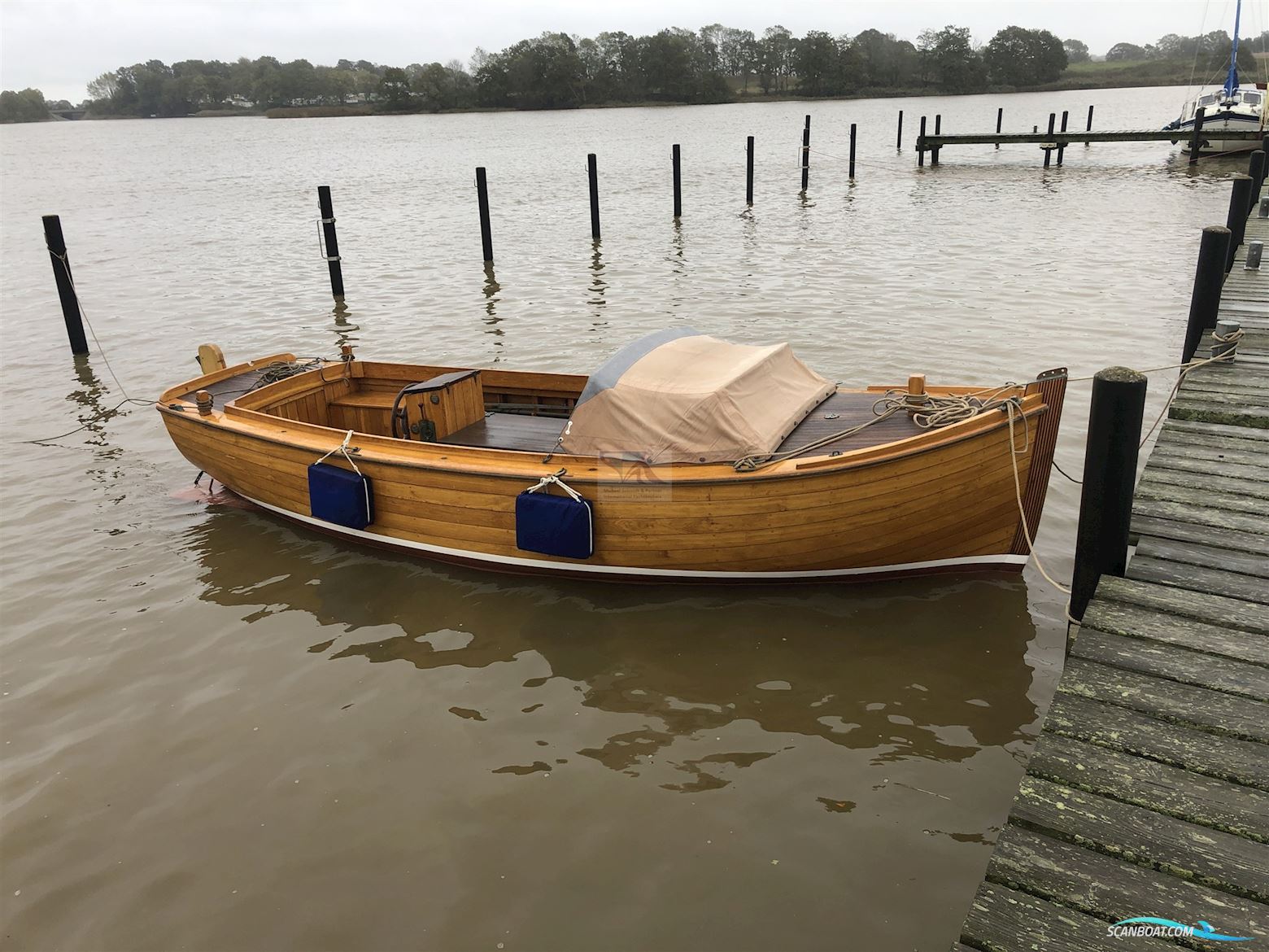 Hatecke Tuckerboot Eiche Motorboten 1997, met Yanmar 3-Zylinder motor, Duitsland