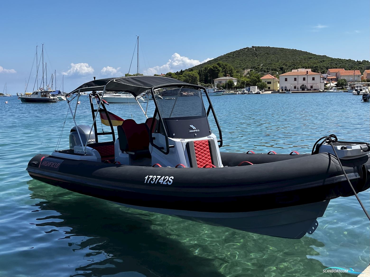 Highfield 700 Sport Hypalon Motorboten 2022, met Yamaha F200 XB motor, Duitsland