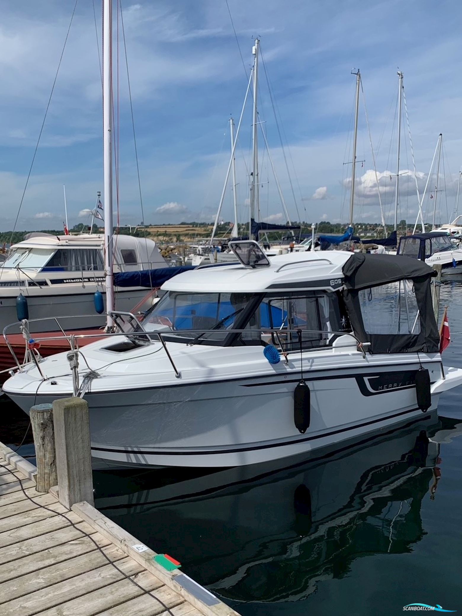 Jeanneau 605 Merry Fisher Serie2 Motorboten 2021, met Yamaha F115LB motor, Denemarken