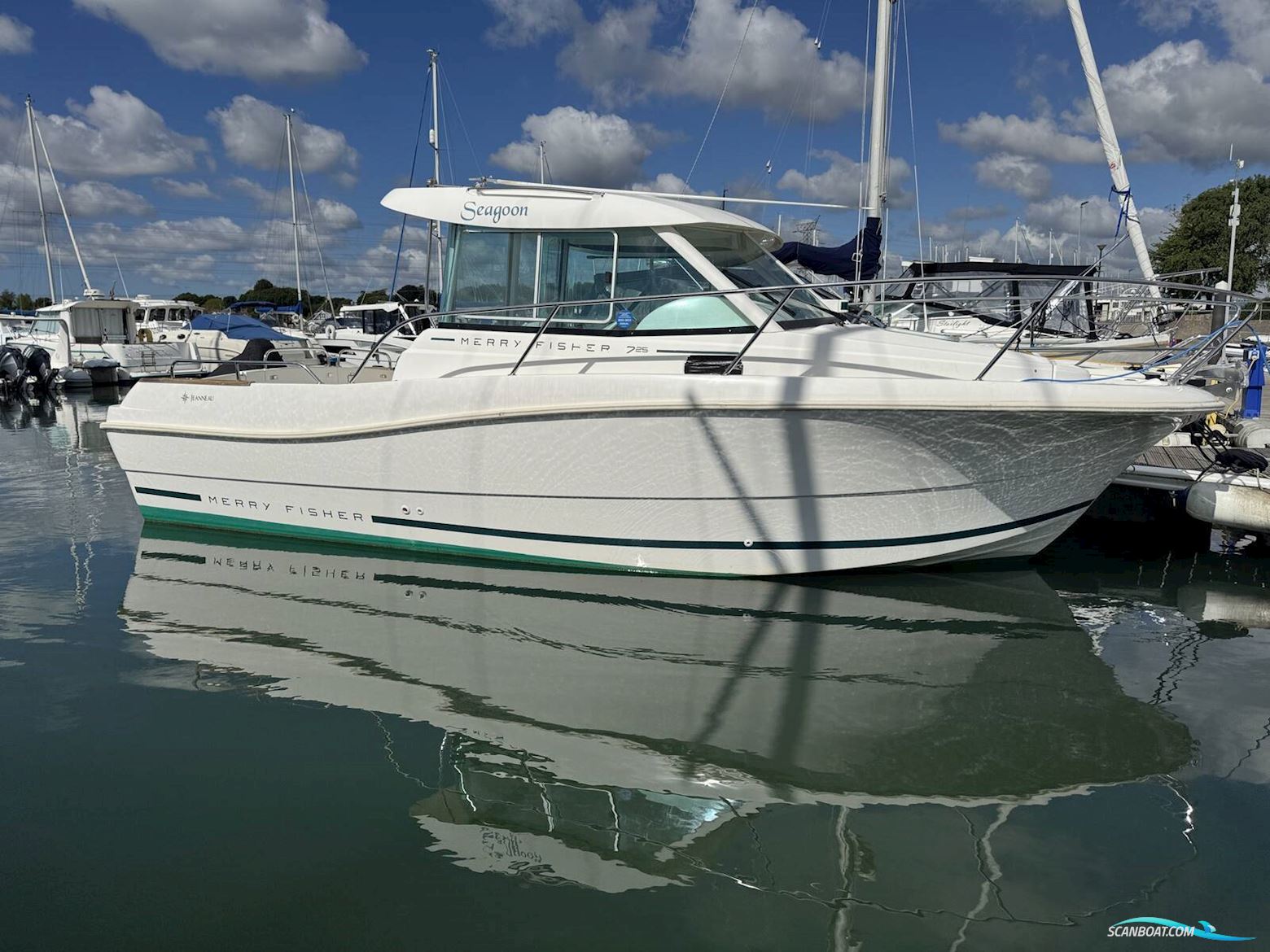 Jeanneau Merry Fisher 725 Motorboten 2008, met Suzuki DF motor, United Kingdom