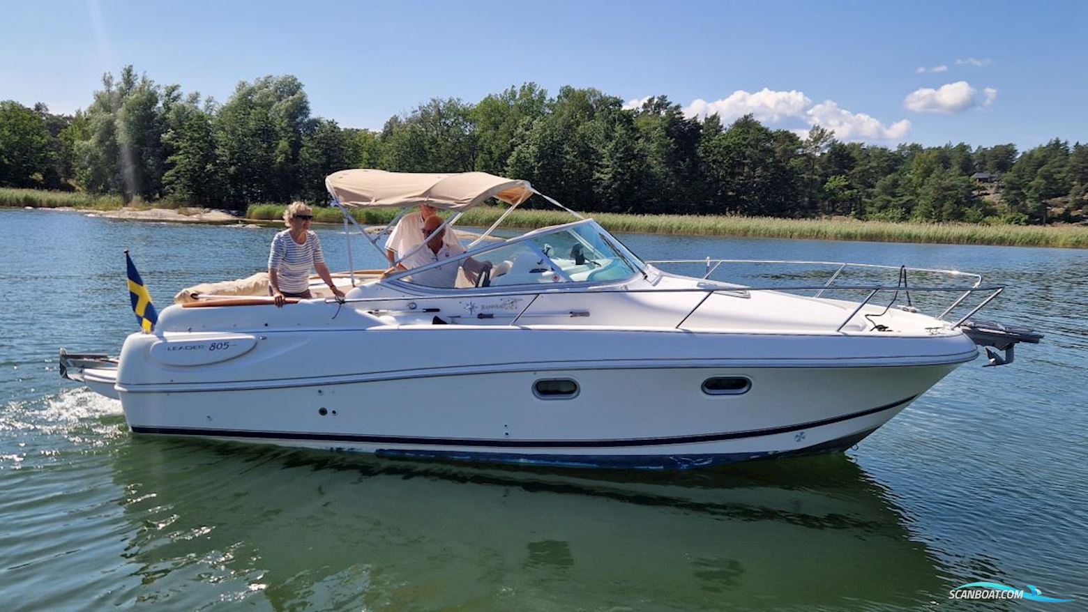 Jeanneau Motorbåt Leader 805 Motorboten 2005, met  Volvo Penta motor, Sweden