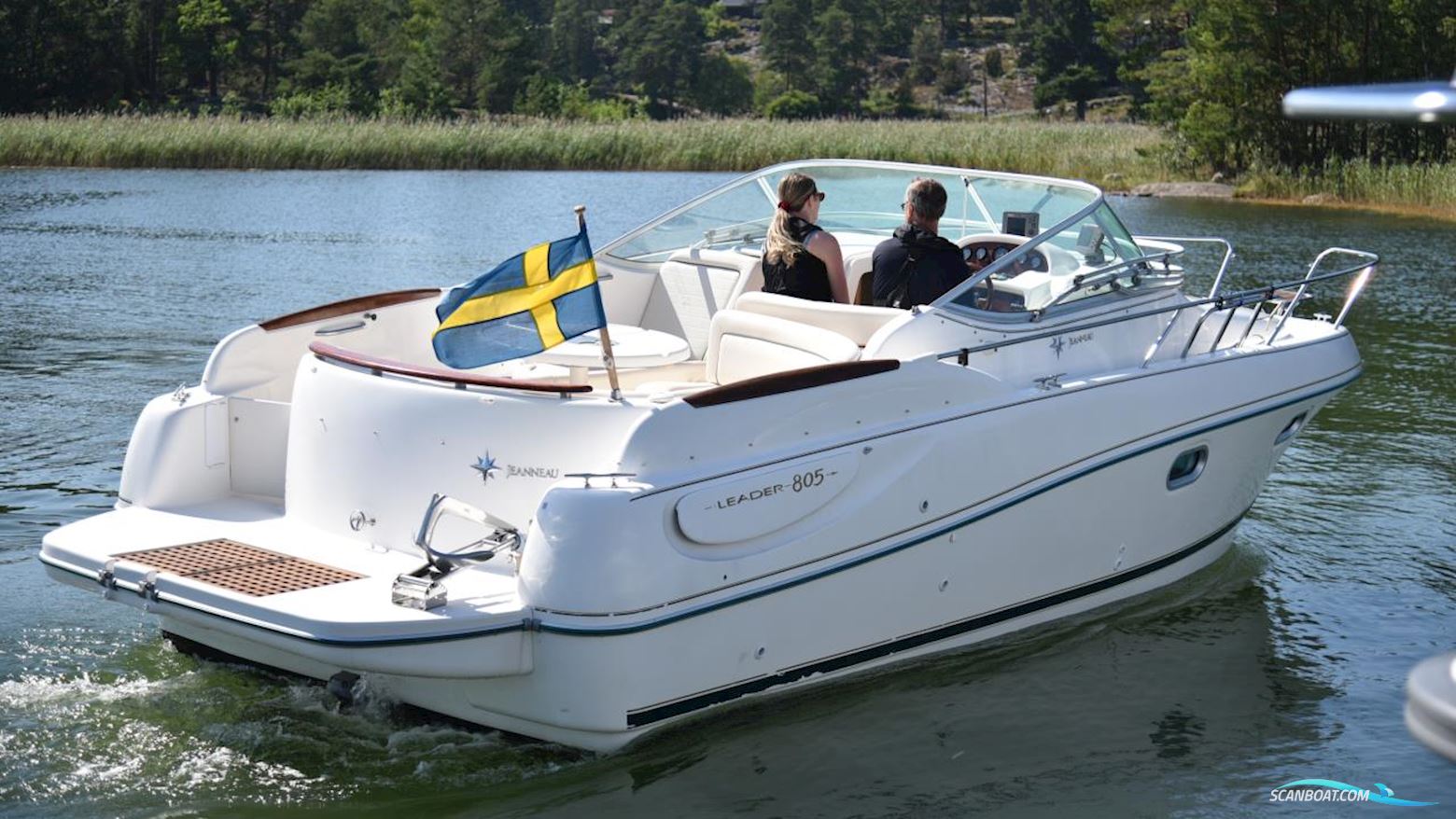 Jeanneau Motorbåt Leader 805 Motorboten 2004, met Volvo Penta motor, Sweden