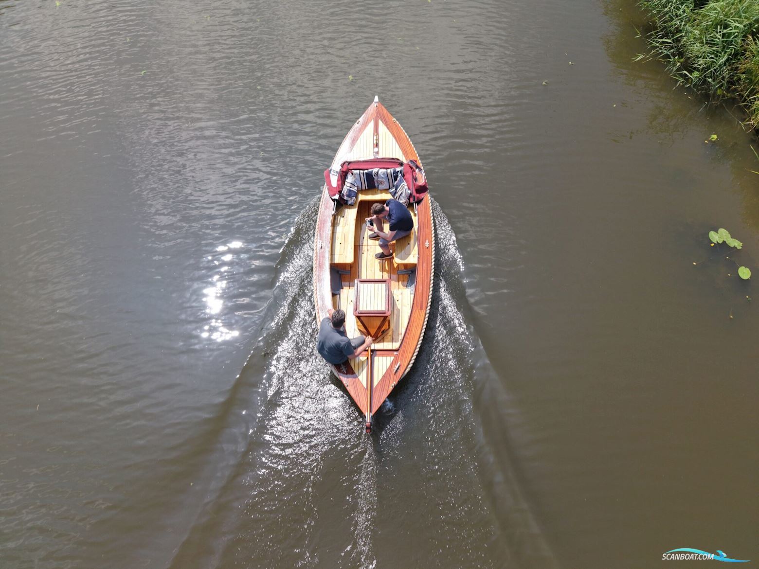 Klassieke Mahoniehouten Sloep 6.20