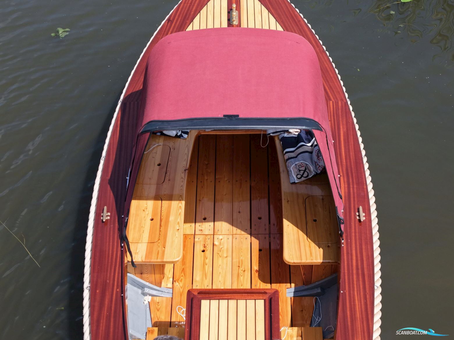 Klassieke Mahoniehouten Sloep 6.20