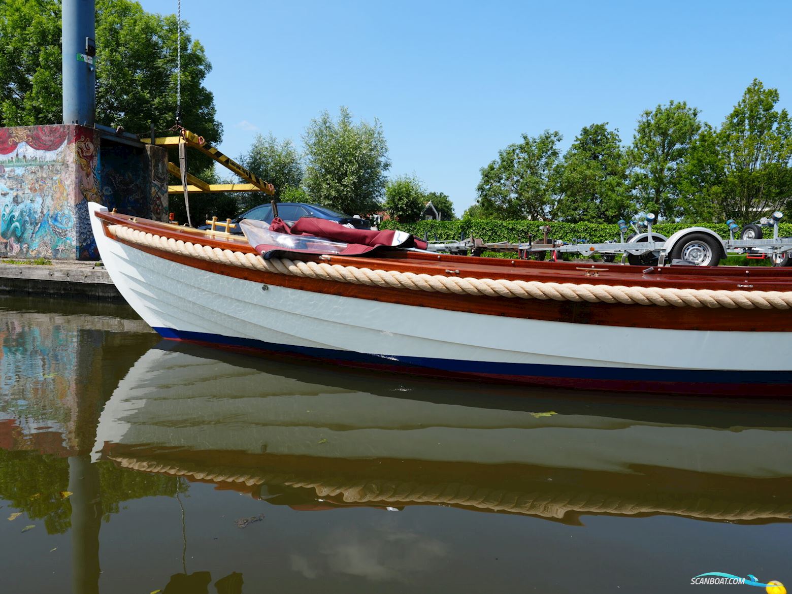 Klassieke Mahoniehouten Sloep 6.20