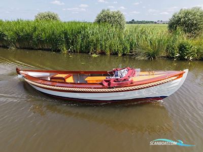 Klassieke Mahoniehouten Sloep 6.20 Motorboten 1928, met Ruggerini motor, The Netherlands