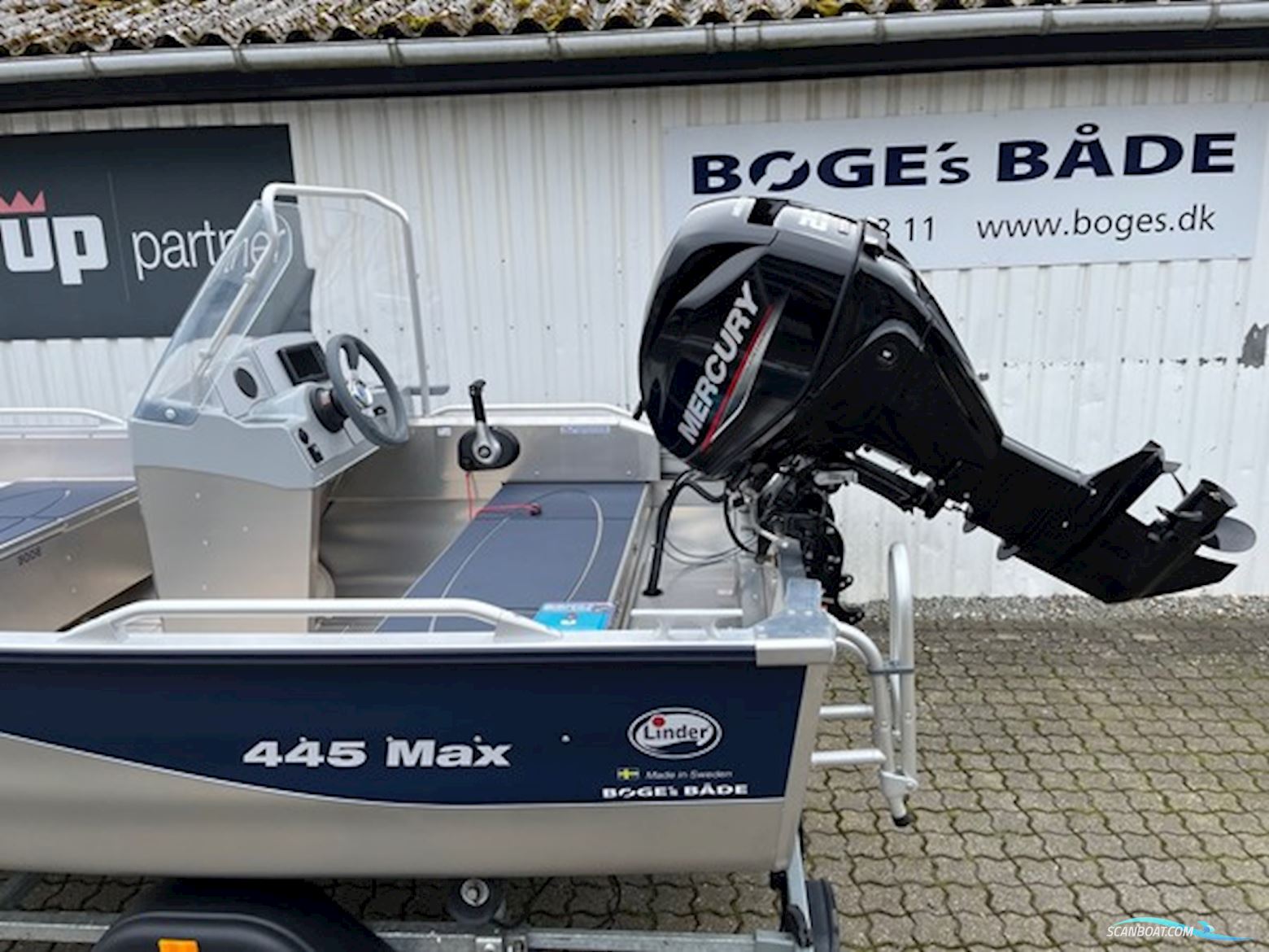 Linder 445 Sportsman Max Med Mercury F25 Elpt Efi - Solgt