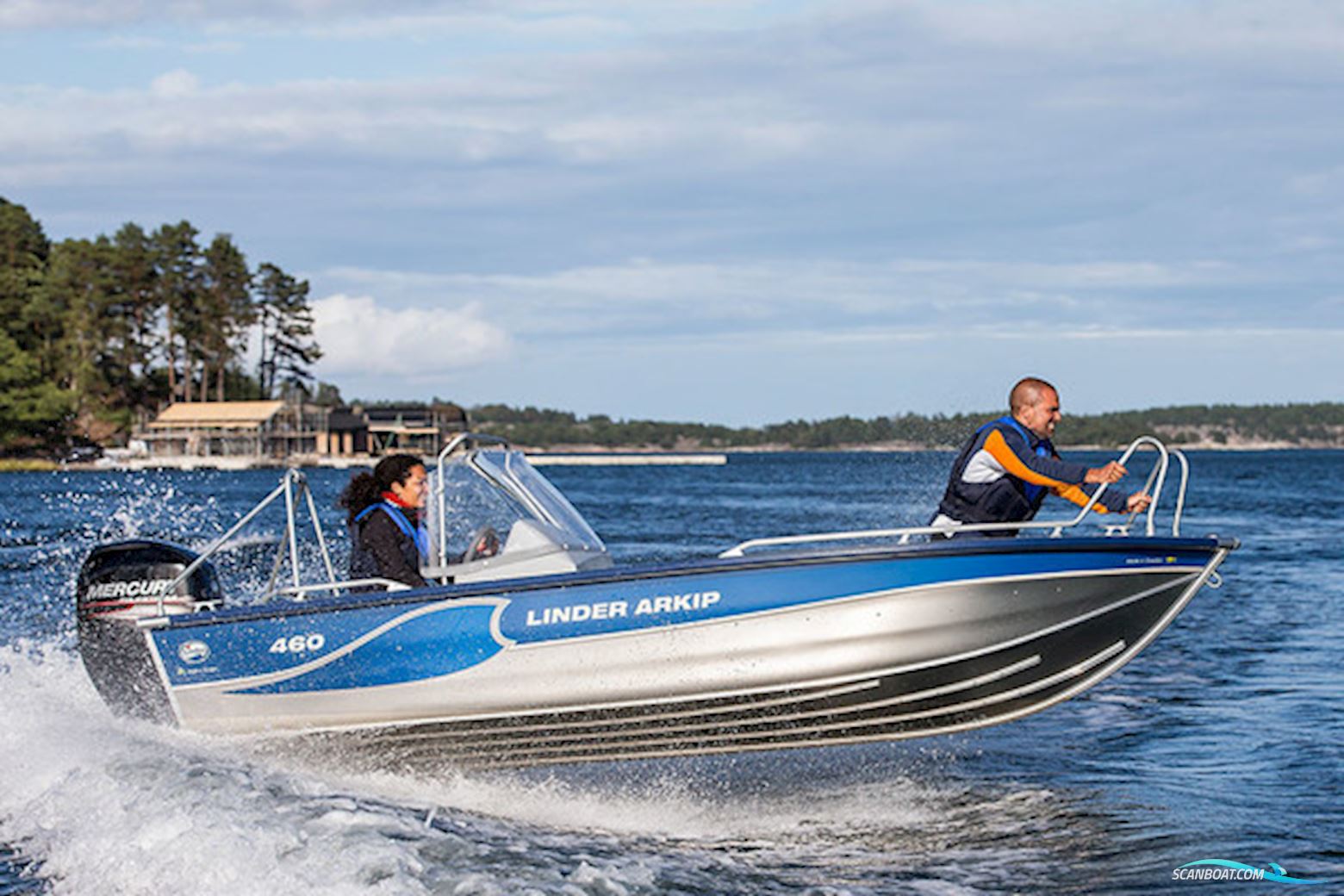 Linder Arkip 460 med 50 hk Mercury-EFI 4 takt og udstyr