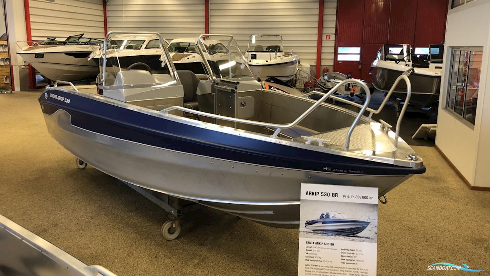 Linder Arkip 530 BR Motorboten 2026, met  Mercury motor, Sweden