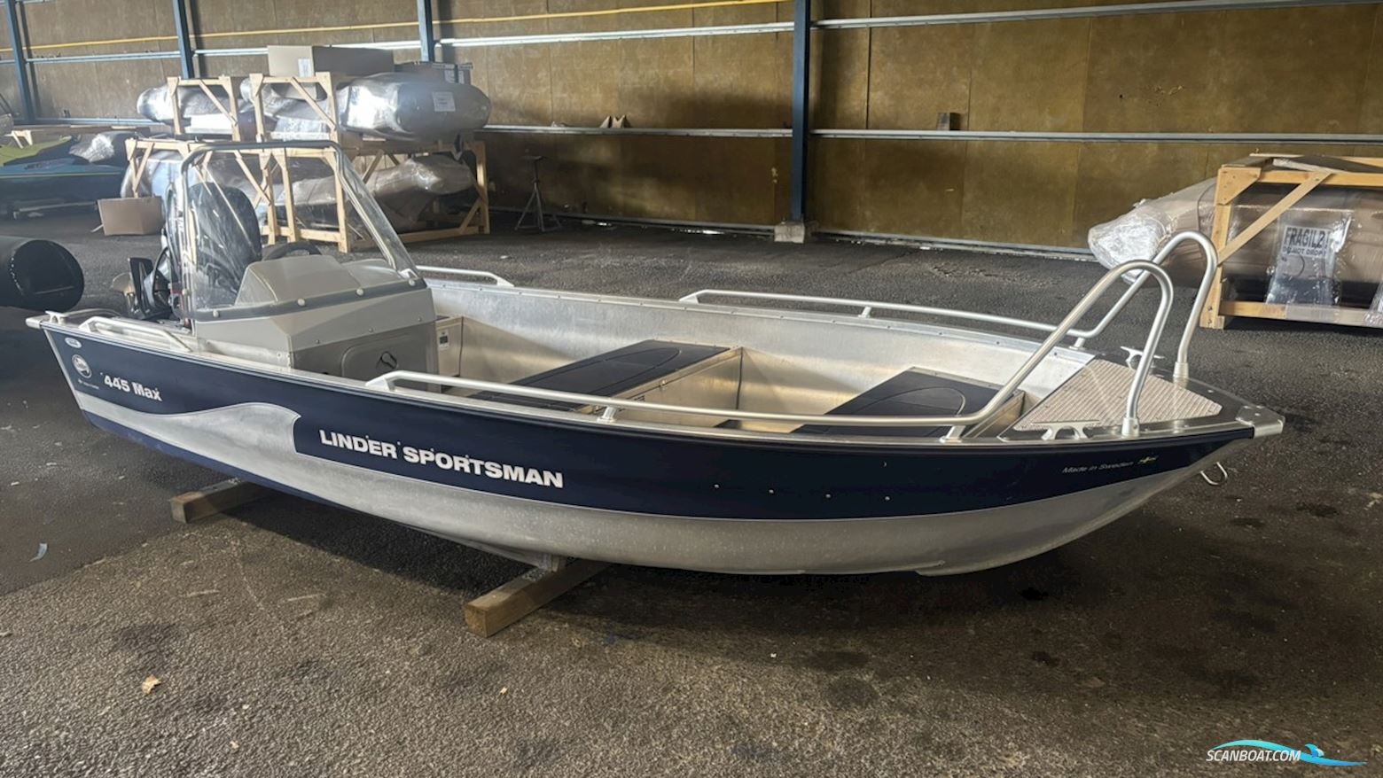 Linder Sportsman 445 Max Motorboten 2021, met Yamaha motor, Sweden