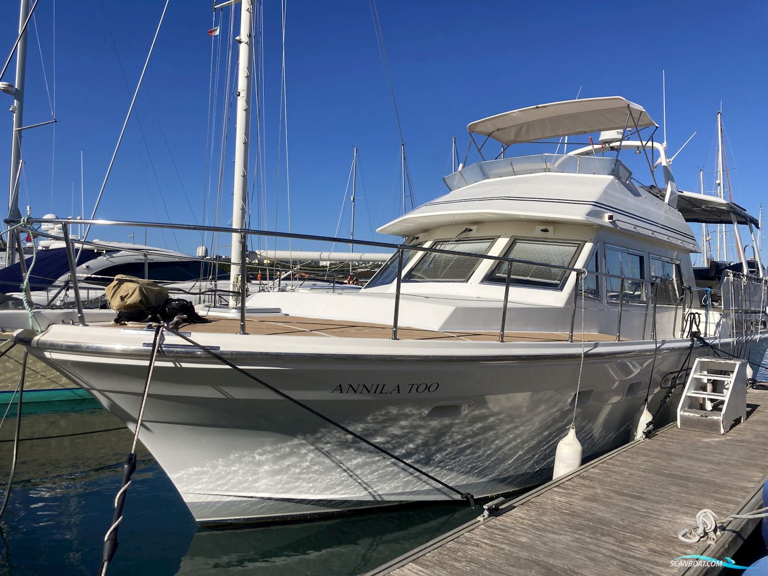 Live Aboard And Well Maintained Cruising Motor Yacht Motorboten 1991, met 2 * Caterpillar 3208 motor, Portugal