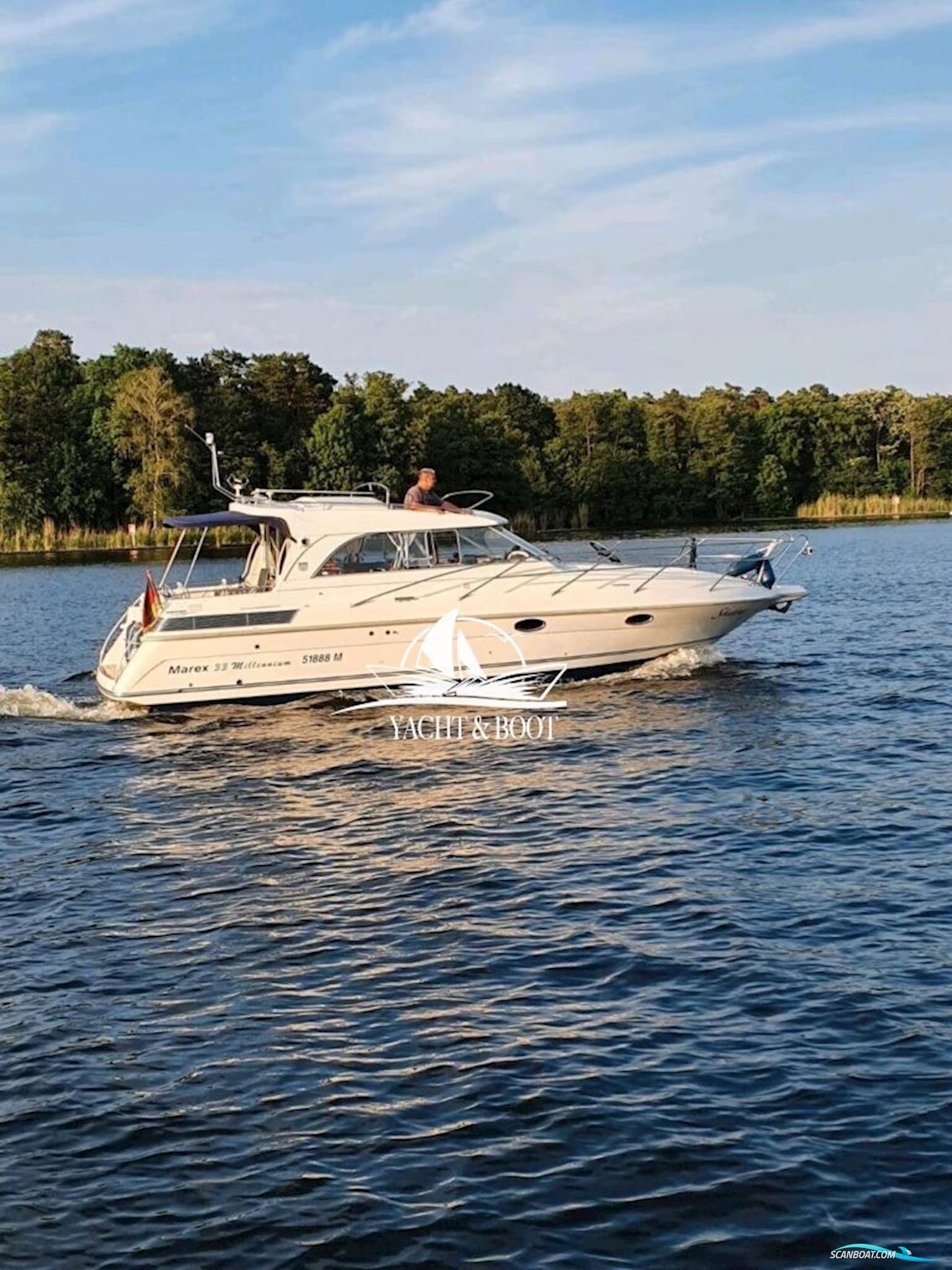 Marex 330 Scandinavia Millennium Motorboten 2001, met Volvo Penta motor, Duitsland