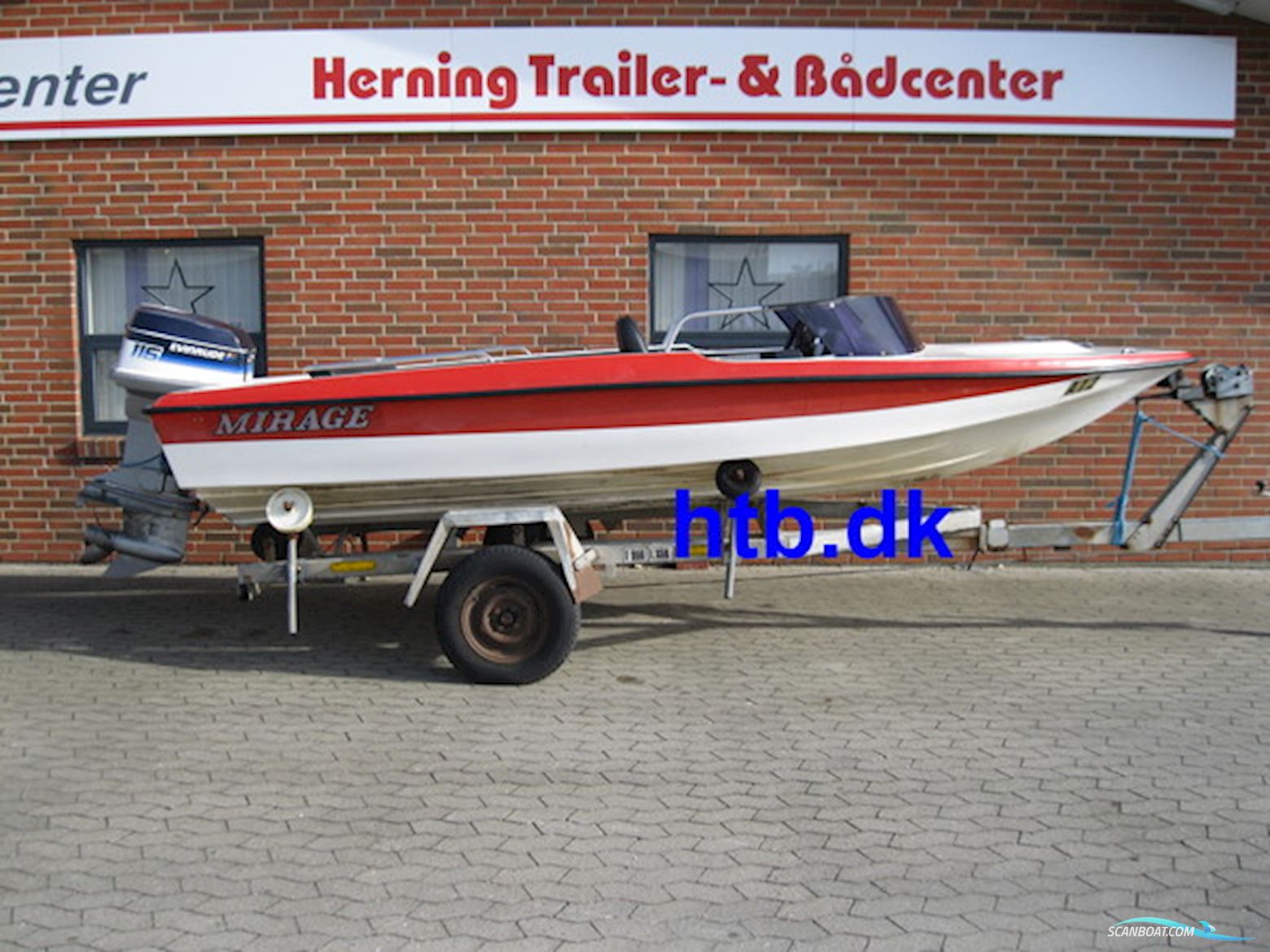 Mirage powerboat 15,6" m/Evinrude 115 hk V4 - NEDSAT !