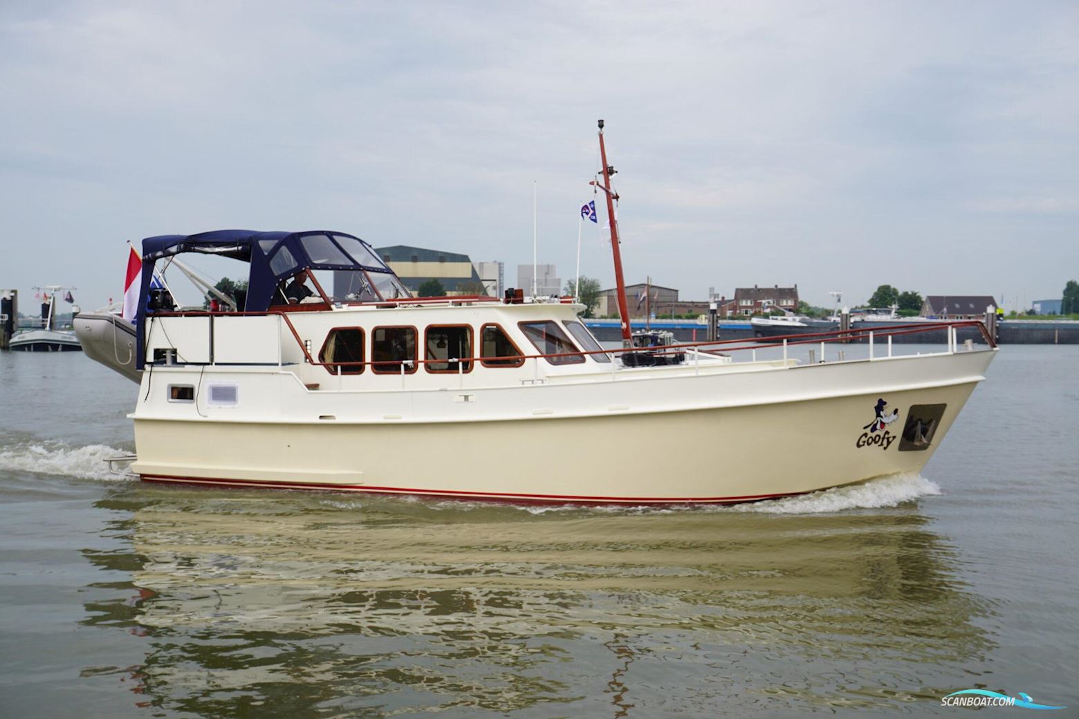 Motor Yacht Heijblom Noordzee Spiegelkotter 12.20 AK Motorboten 1990, met Daf motor, The Netherlands