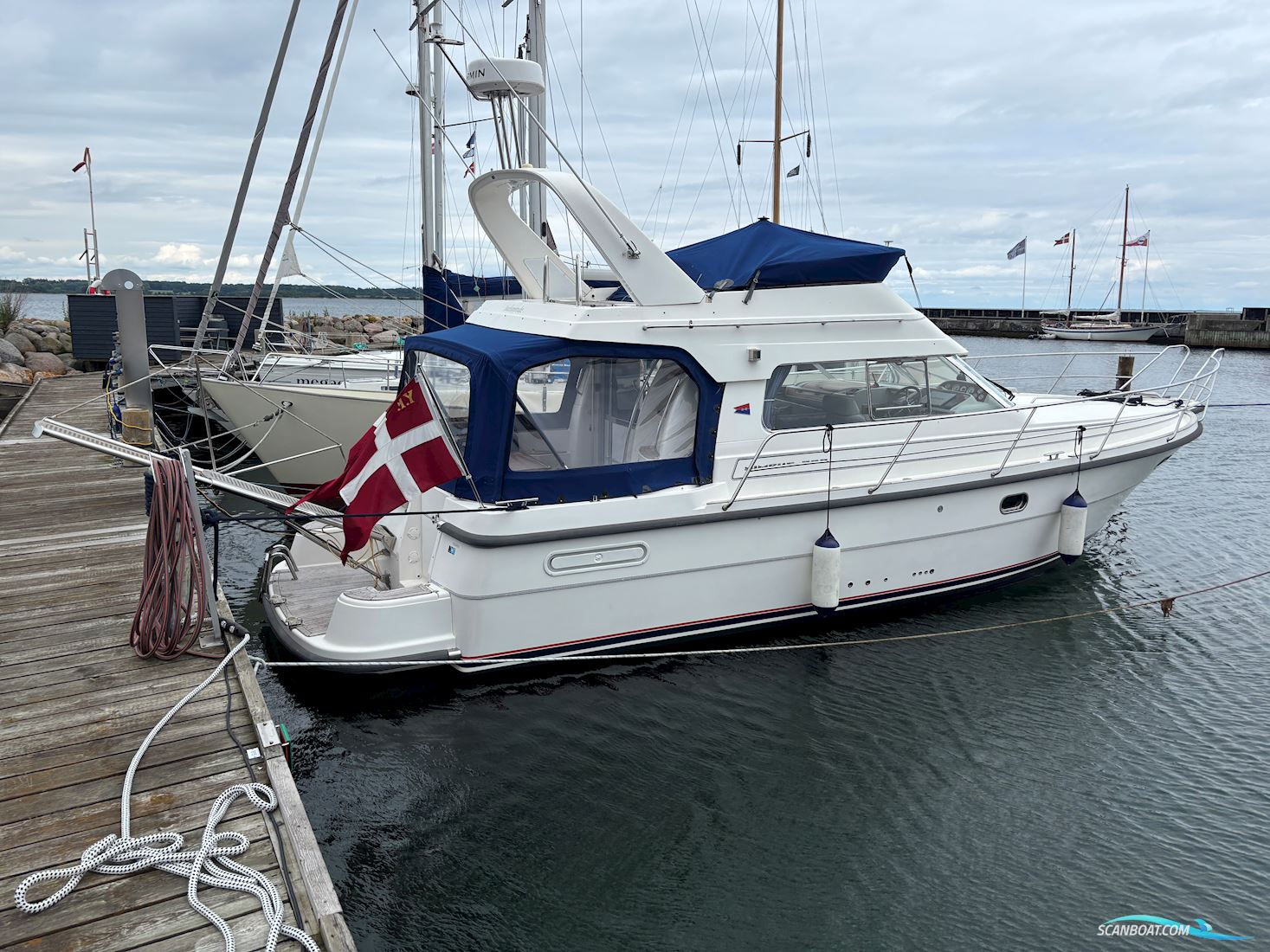 Nimbus 380 Carisma Flybridge Motorboten 2007, met Volvo Penta D4 motor, Denemarken
