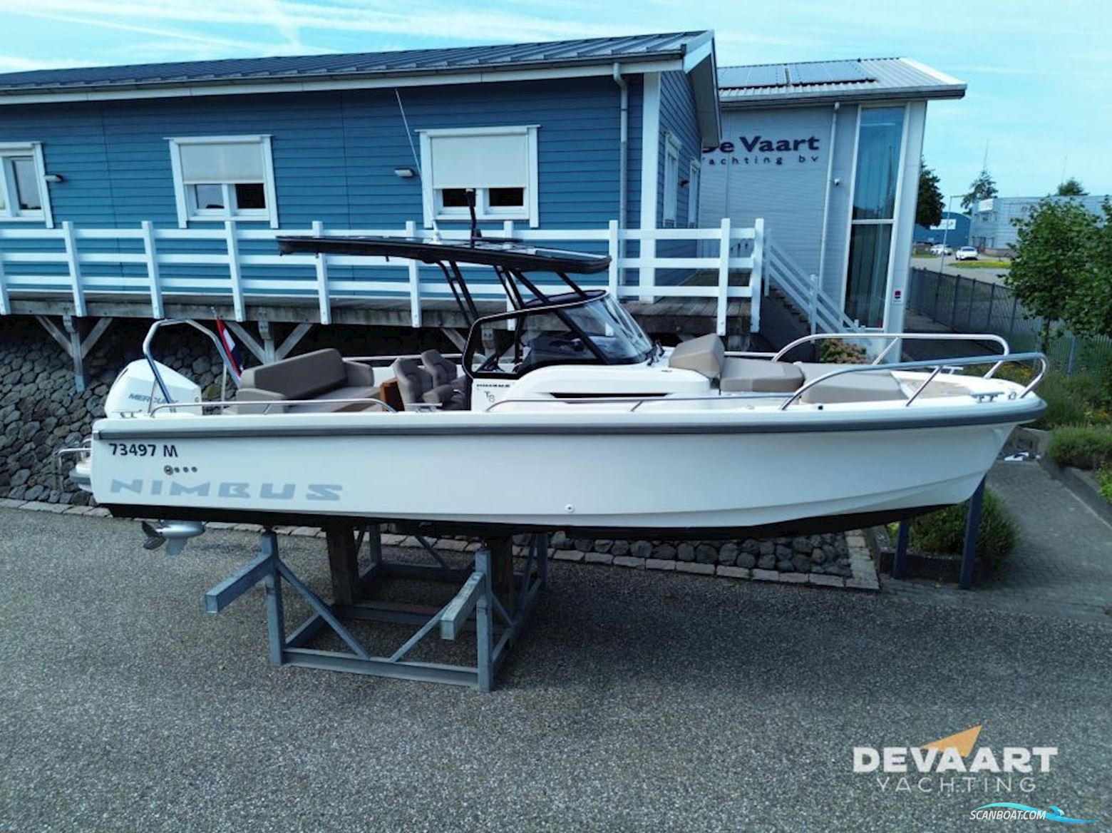 Nimbus T8 Motorboten 2022, met Mercury Verado motor, The Netherlands