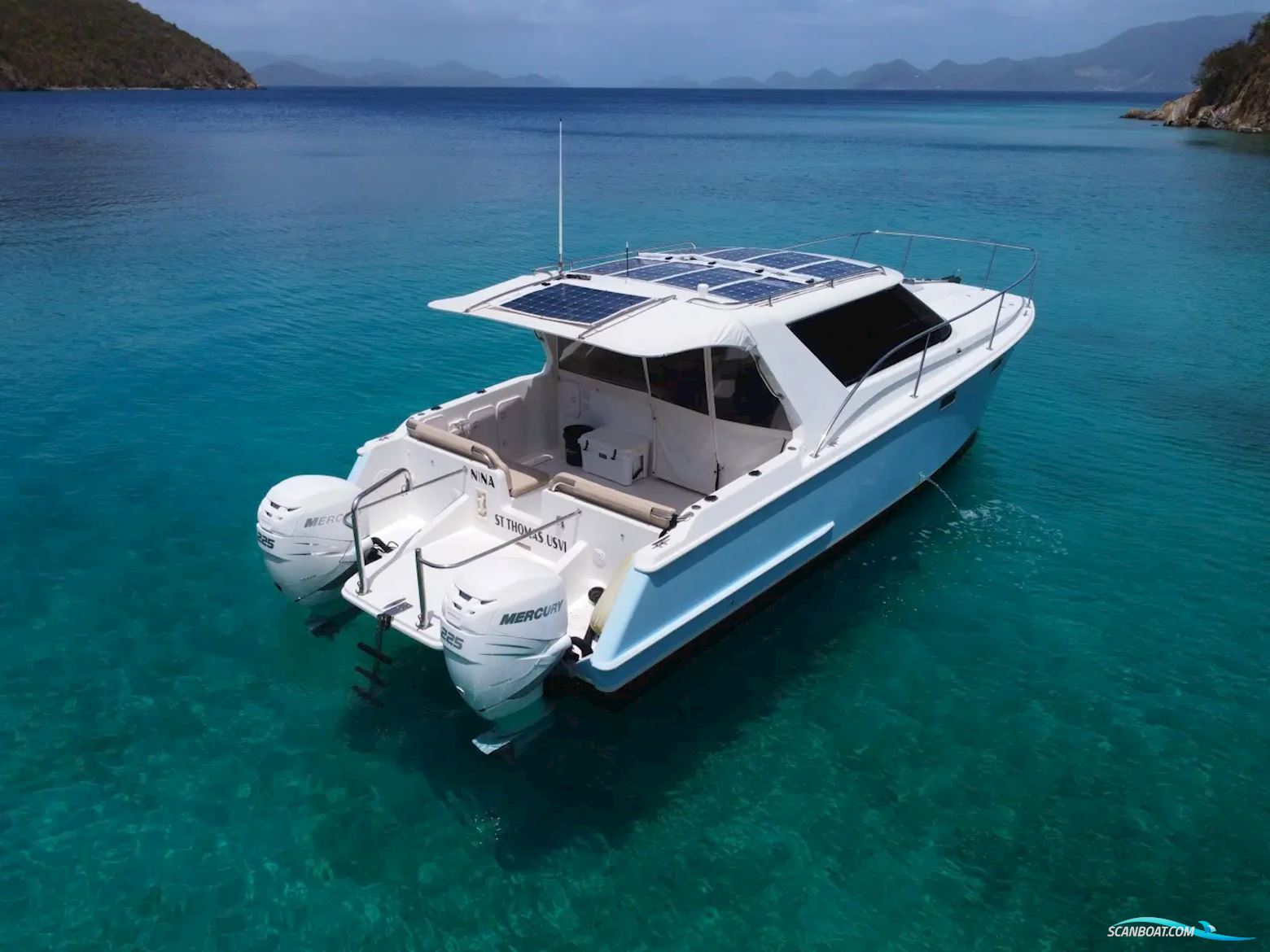 Nina 9.5M Motorboten 2004, met Mercury motor, Virgin Islands