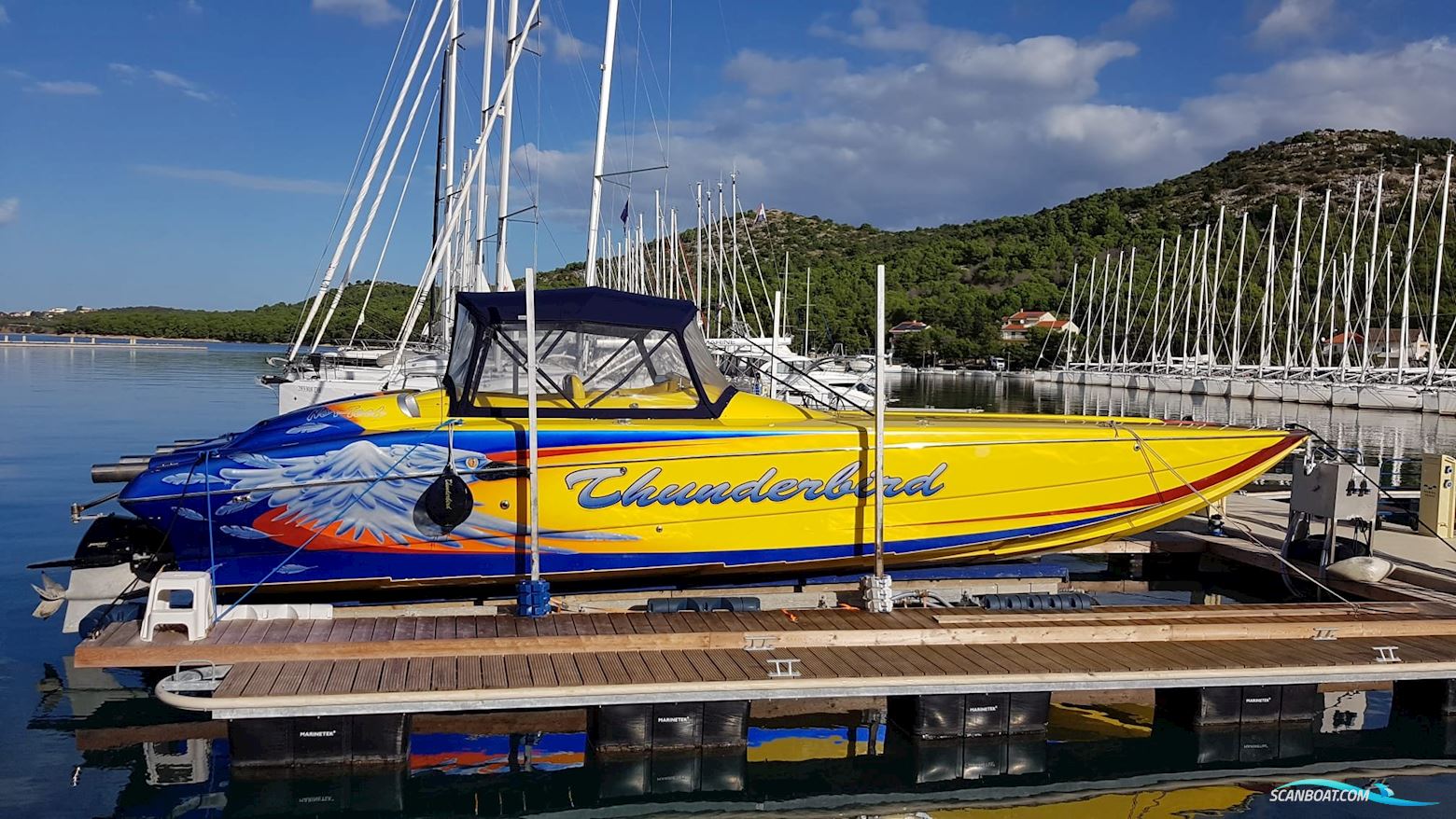 Nortech 3600 Super Cat Motorboten 2005, met Mercury Racing motor, Kroatië