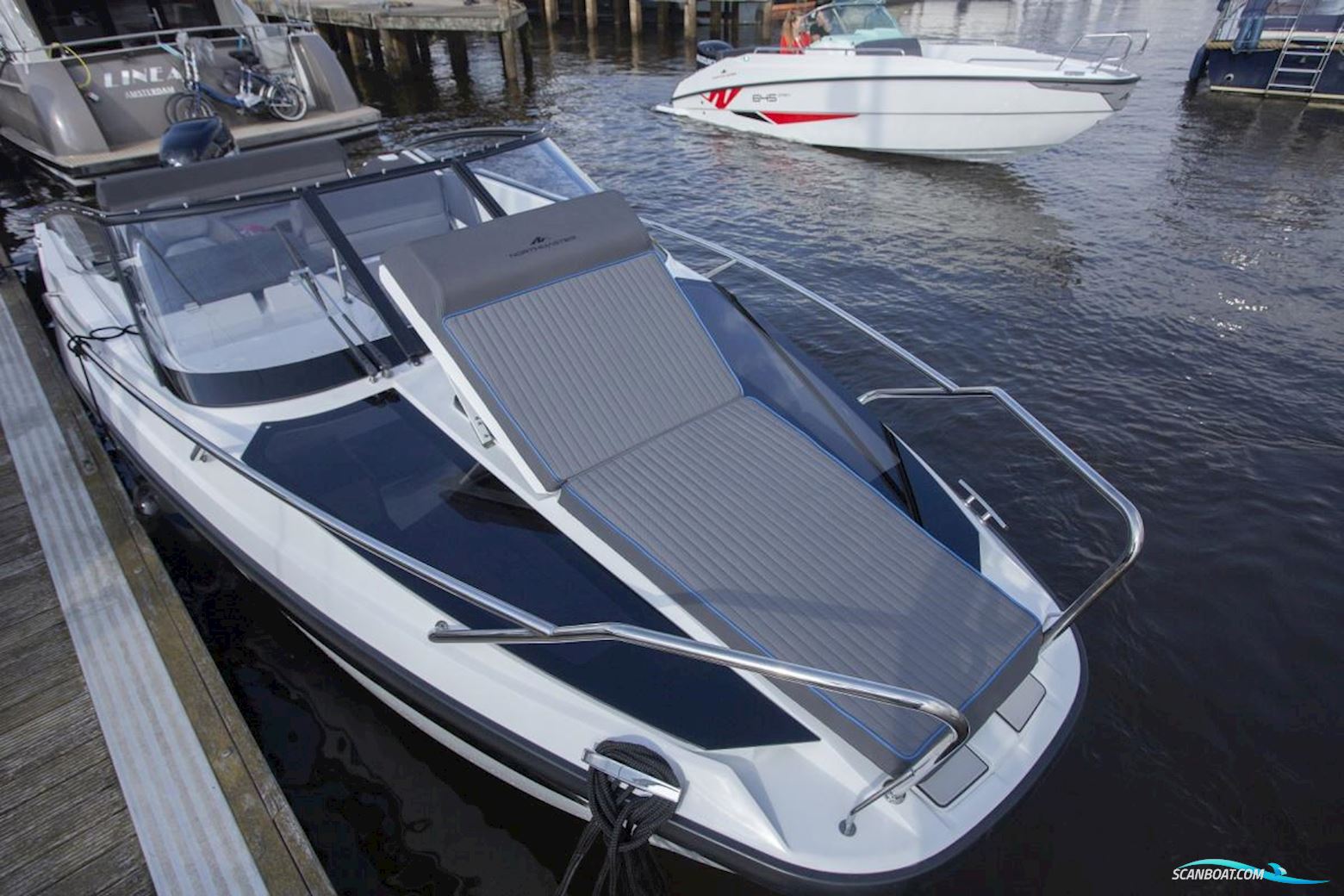 NorthMaster 760 Cruiser. Dit schip is aanwezig op de Suzuki stand van hiswa te water 2026.