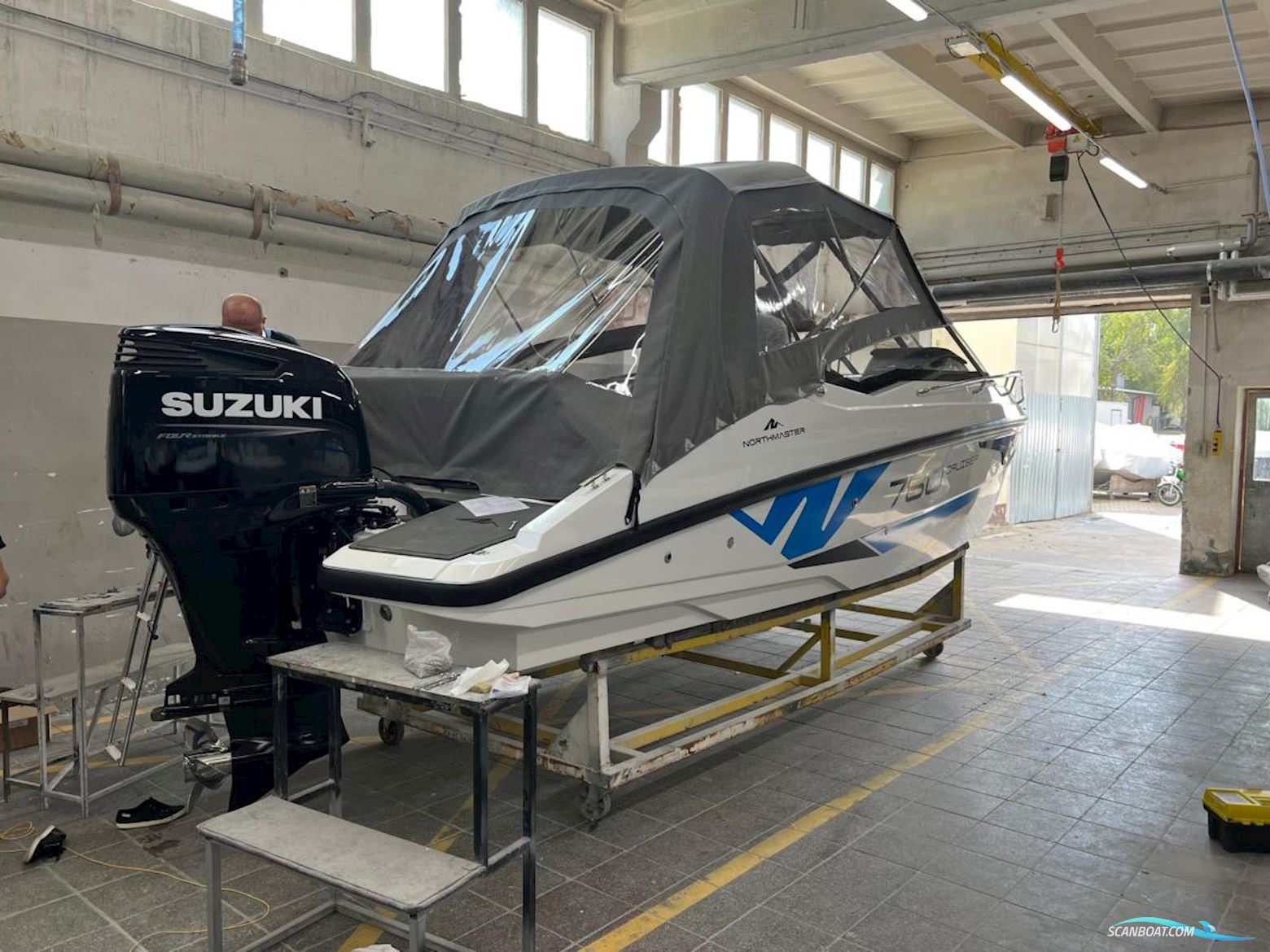 NorthMaster 760 Cruiser. Dit schip is aanwezig op de Suzuki stand van hiswa te water 2026.