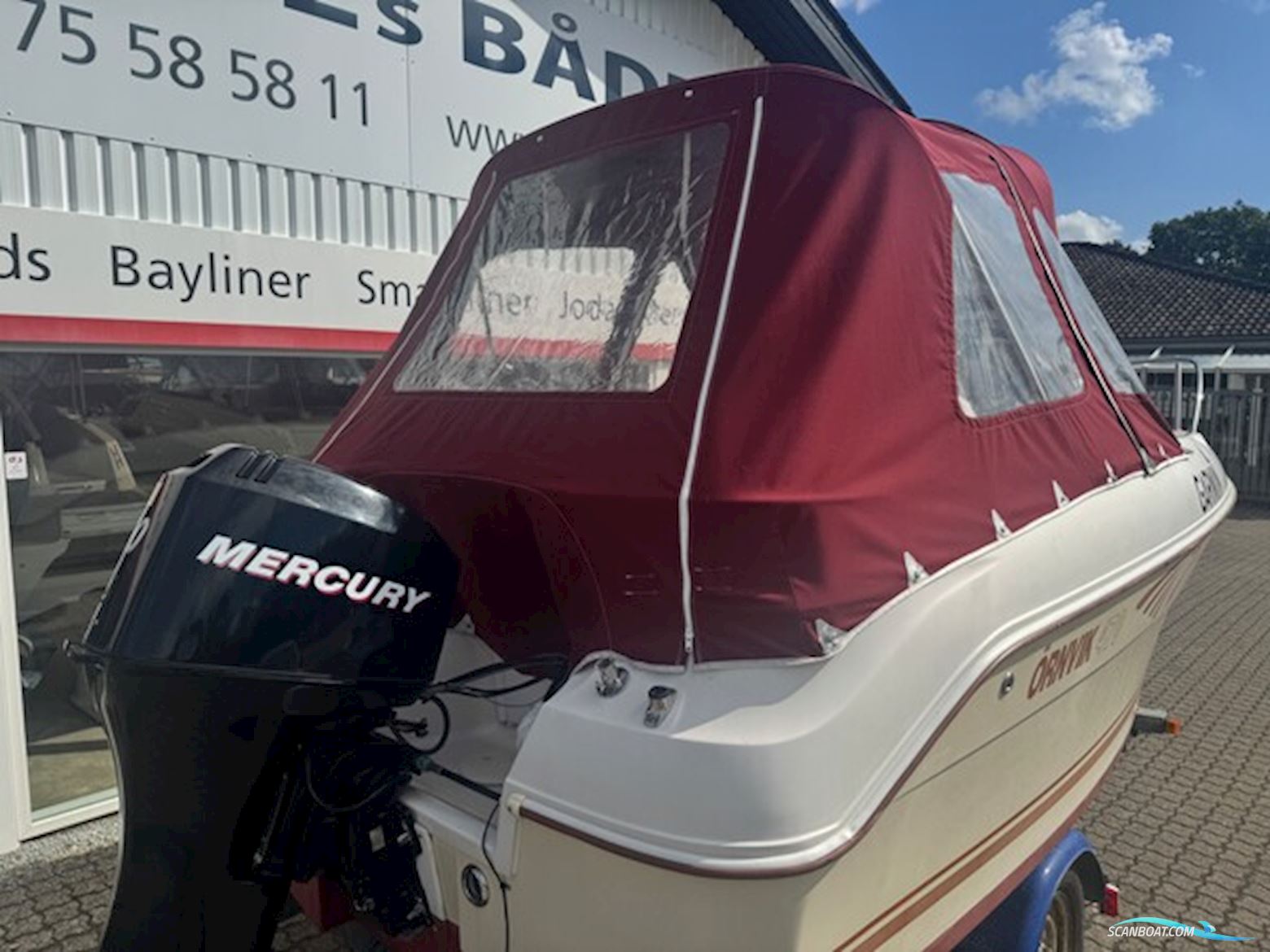Örnvik 470 Cruiser Med 50 hk Mercury-Efi 4 Takt og 1000 kg Galaxy Bådtrailer