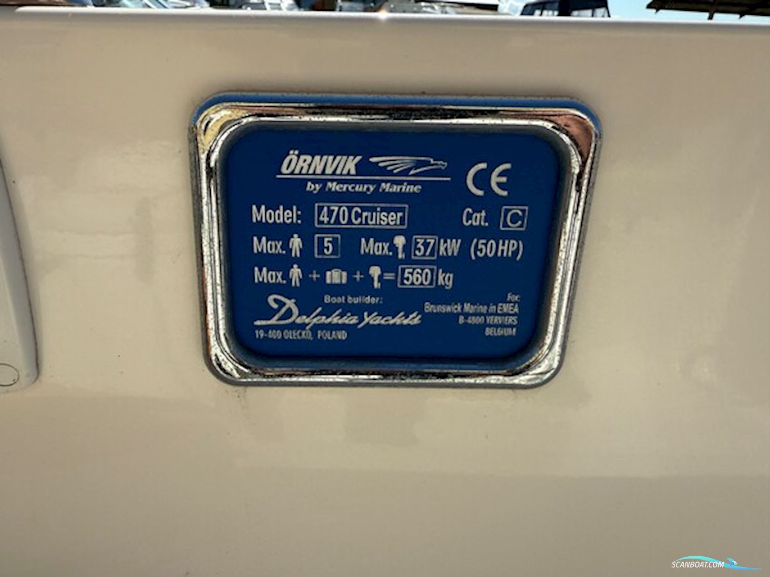 Ørnvik 470 med 50 hk Mercury – Som ny!