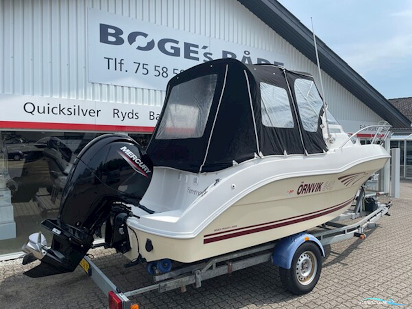 Ørnvik 540 Cruiser med 150 hk Mercury-EFI 4-takt 3,0L og Brenderup Bådtrailer - Anvisningssalg - SOLGT