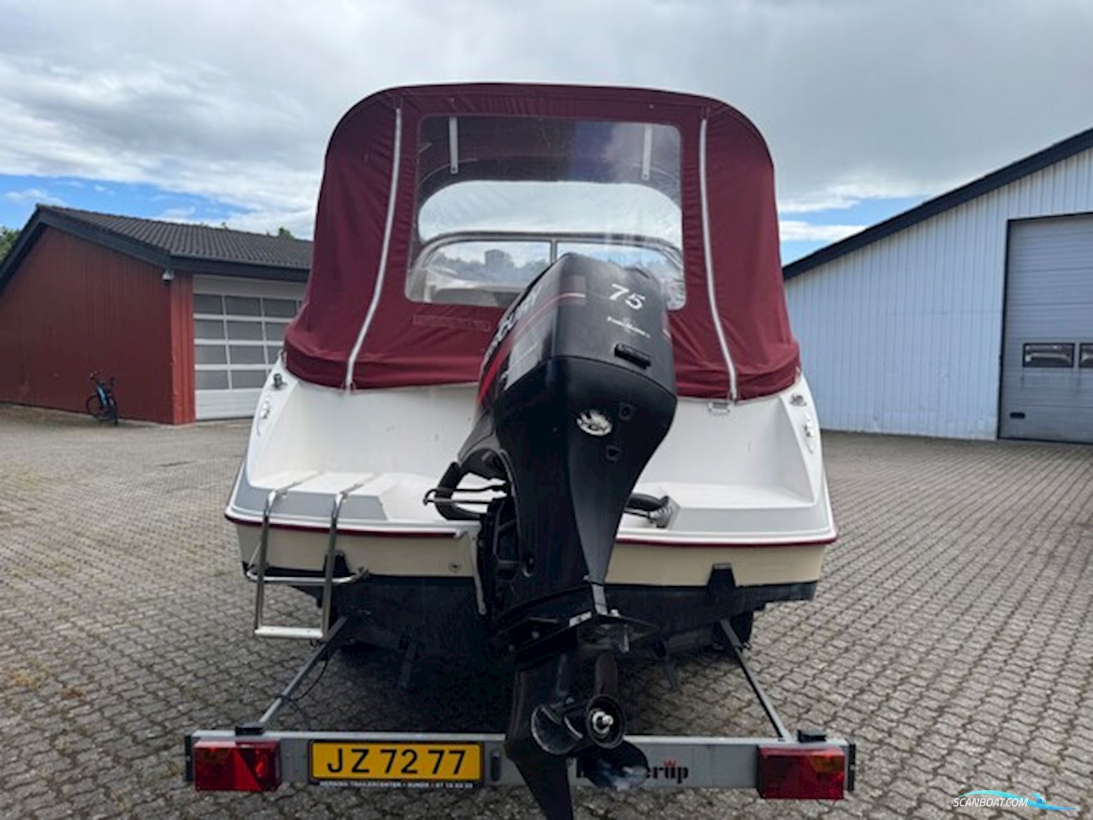 Ørnvik 540 Cruiser Med F75 Mercury 1,6L 16V 4 Takt og 1500 kg Brenderup Trailer