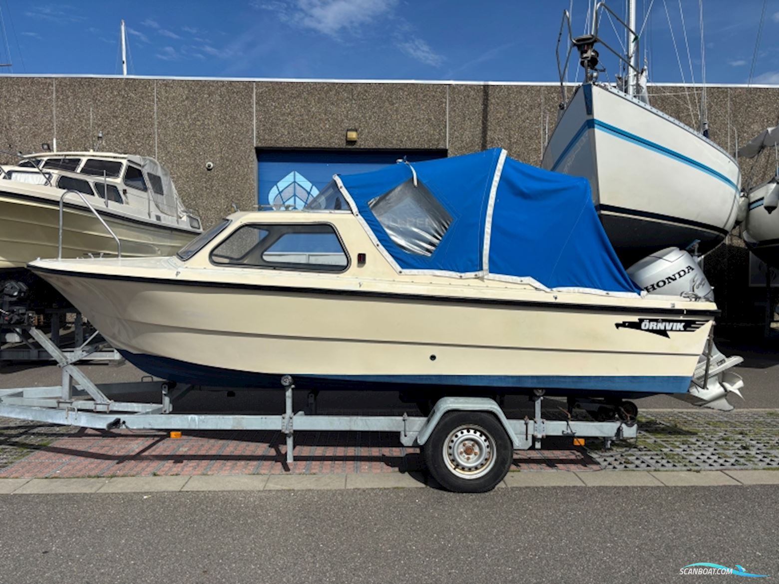 Ørnvik 570 HT Hardtopbåd Motorboten 1985, met Honda motor, Denemarken