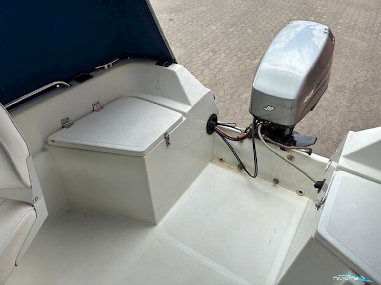 Ørnvik Fisher 435 Cabin m/Mariner F40 hk Efi 4-Takt og Brenderup Trailer - Solgt !