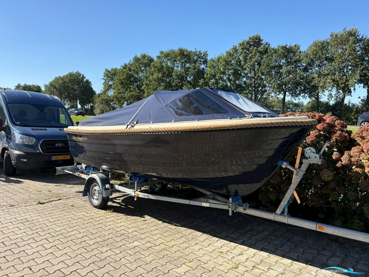 Oud Huijzer 480 Motorboten 2012, met Yamaha motor, The Netherlands