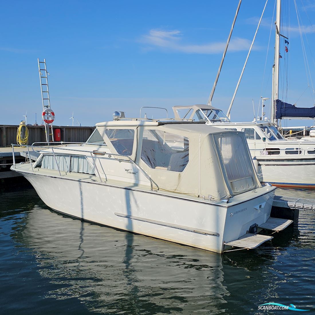 Påske Pris Kun 56.500 Coronet De Luxe 24 Cabin Motorboten 1978, met Mercury 4.3 Mpi motor, Denemarken