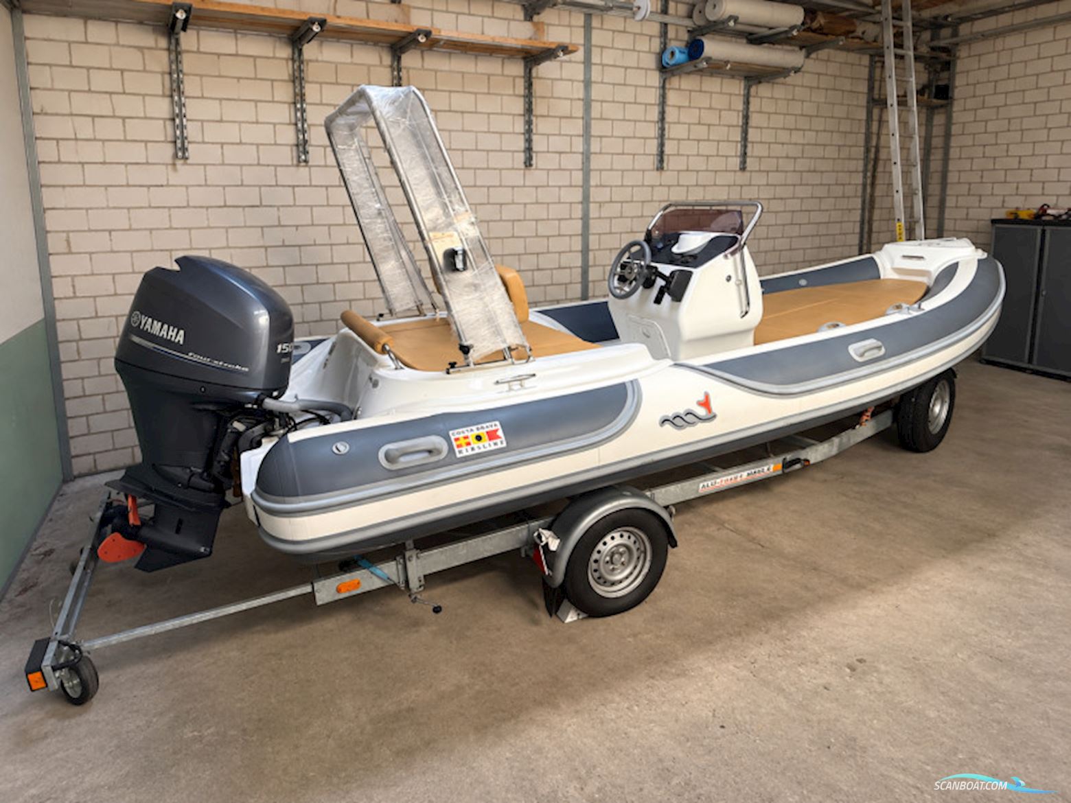Pischel Ribline MV 570B Motorboten 2013, met Yamaha F150Aetl motor, Duitsland