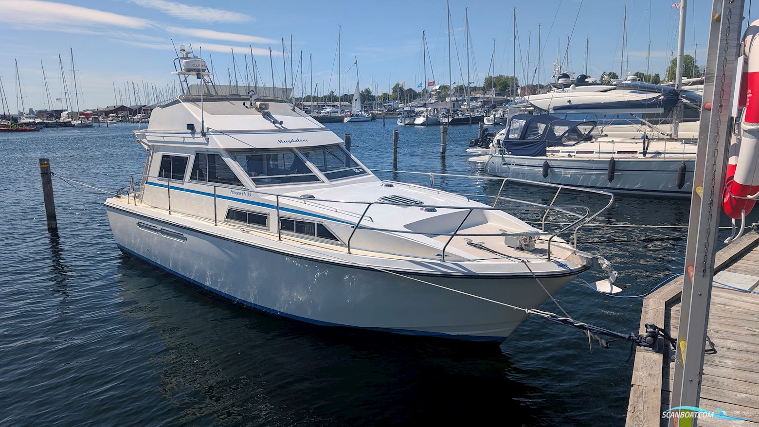 Princess 33 Motorboten 1985, met Volvo Penta TAMD 40B motor, Denemarken