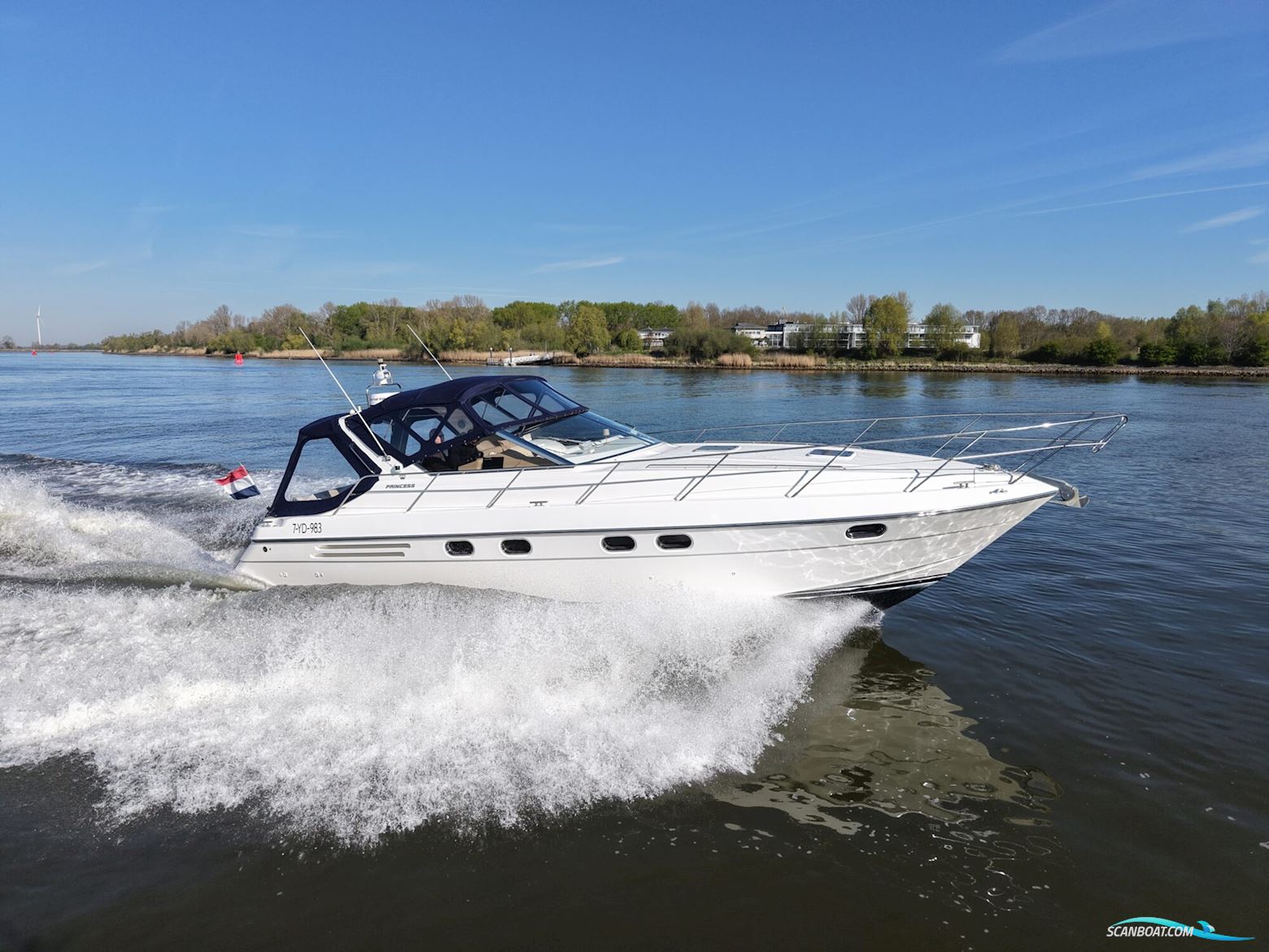 Princess 406 Riviera Motorboten 1993, met Volvo Penta motor, The Netherlands
