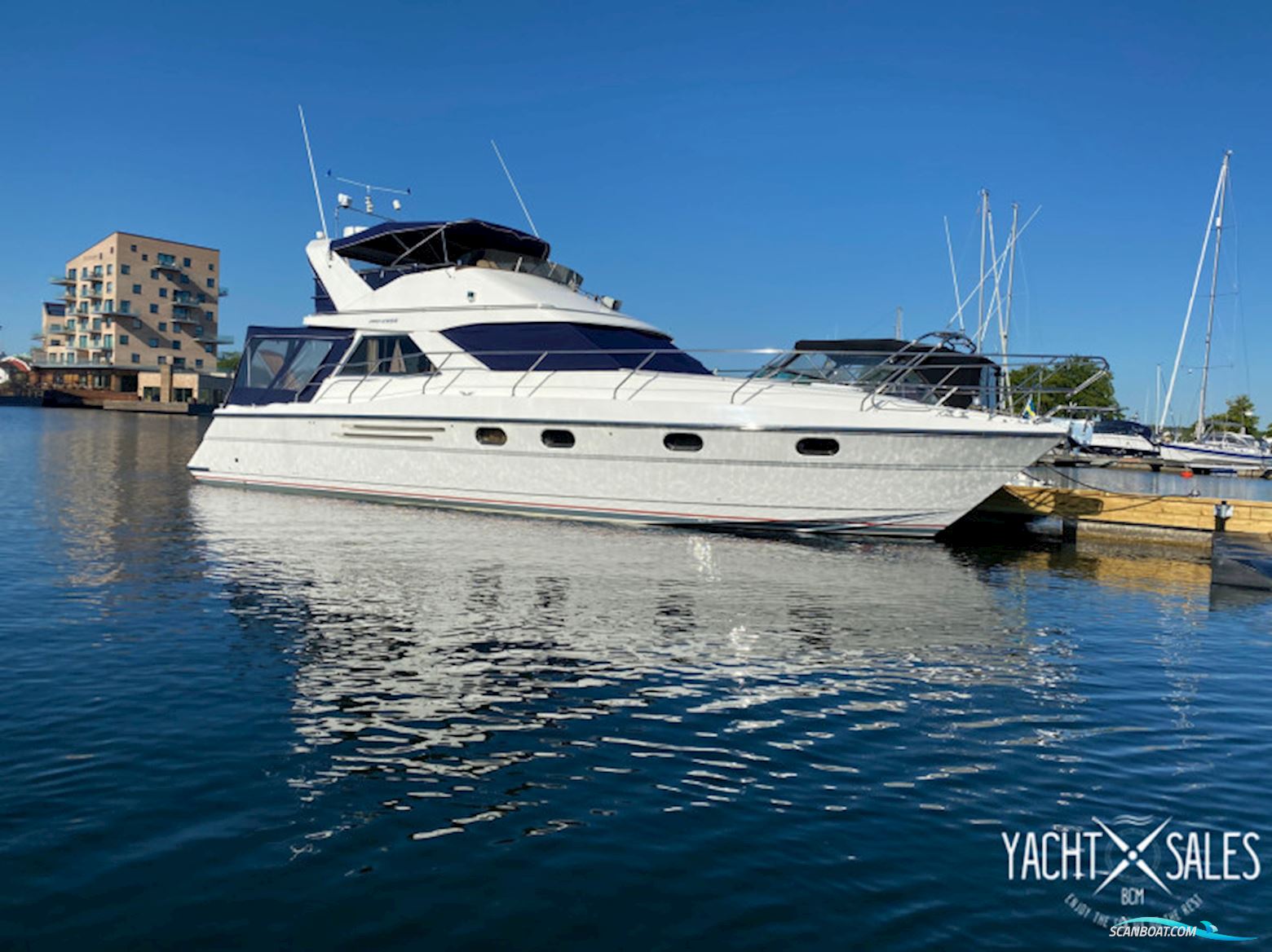 Princess 410 Fly  Motorboten 1992, met Volvo Penta TAMD 61A motor, Sweden