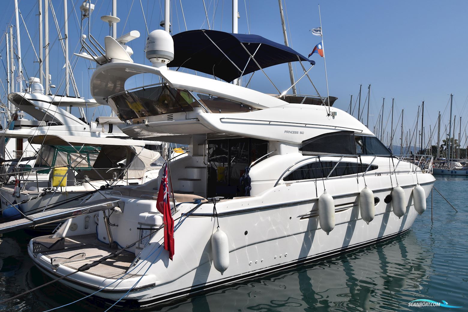 Princess 50 Motorboten 2006, met Volvo Penta  D12-675 motor, Griekenland