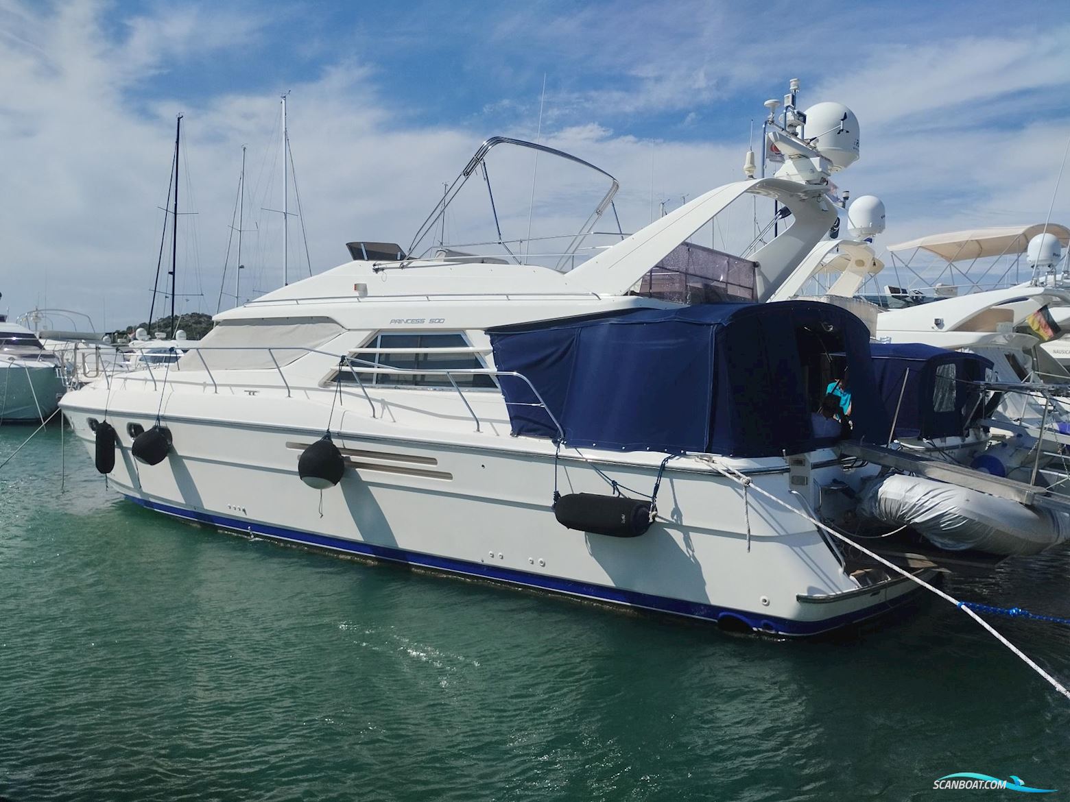 Princess 500 Motorboten 1993, met Volvo Penta Tamd 122 D motor, Kroatië