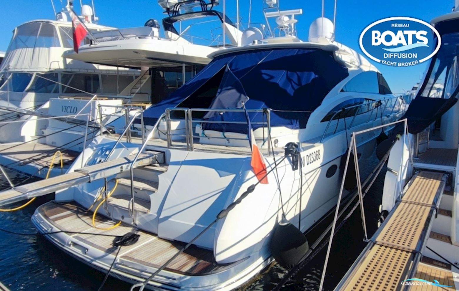 Princess V70 SPORT Motorboten 2006, met Caterpillar motor, France