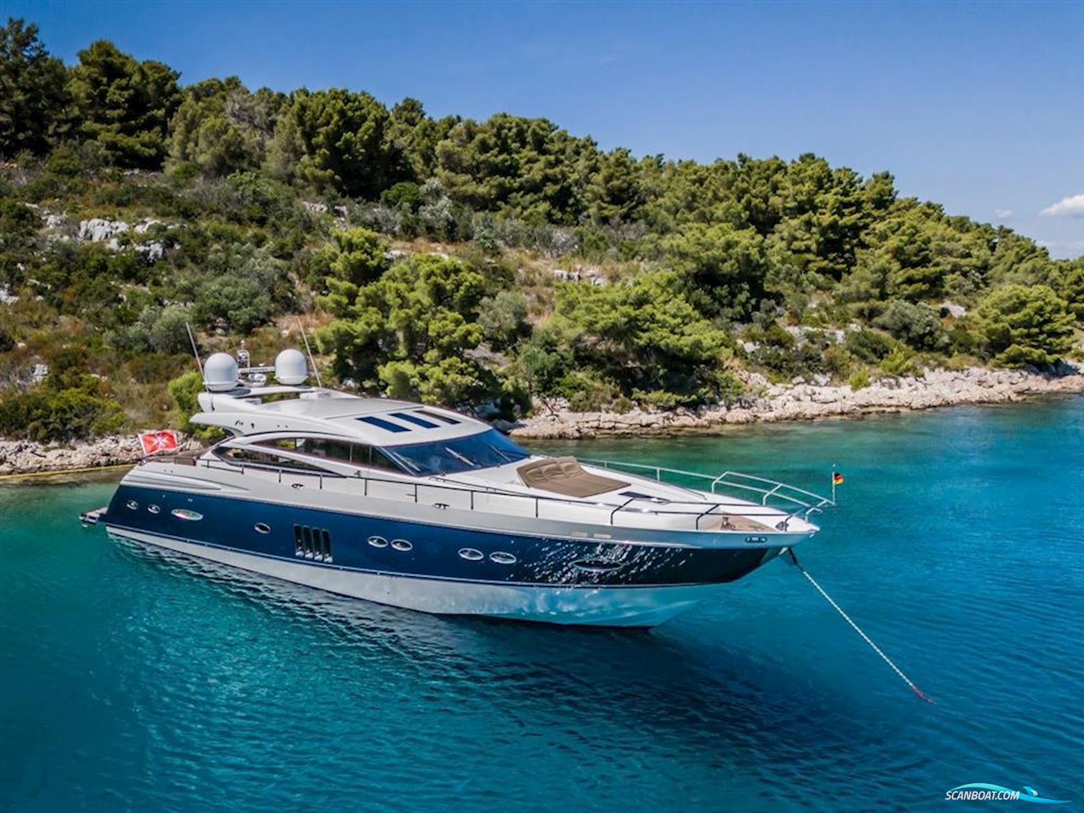 Princess V78 Motorboten 2009, met 2 x Caterpillar C32 motor, Kroatië