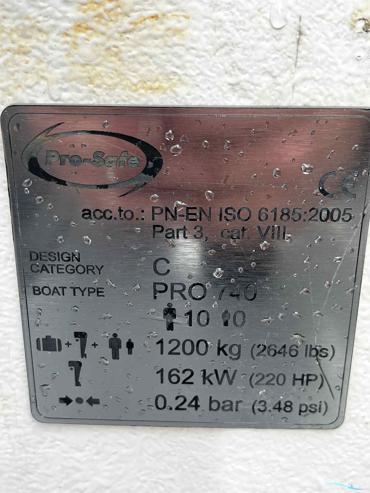 Pro-safe RIB 740 med 150 Mercury