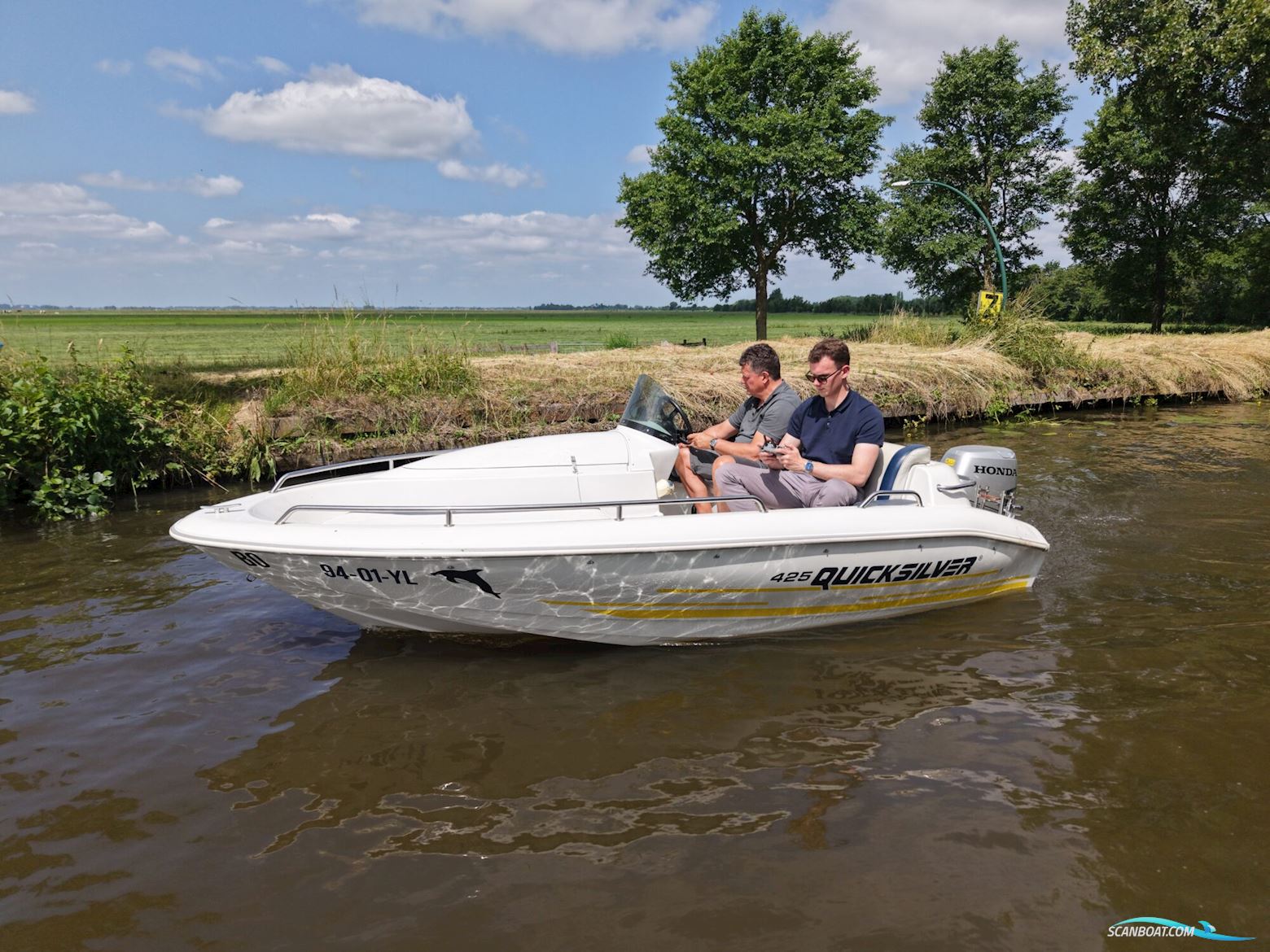 Quicksilver 425 Open Motorboten 2006, met Honda motor, The Netherlands