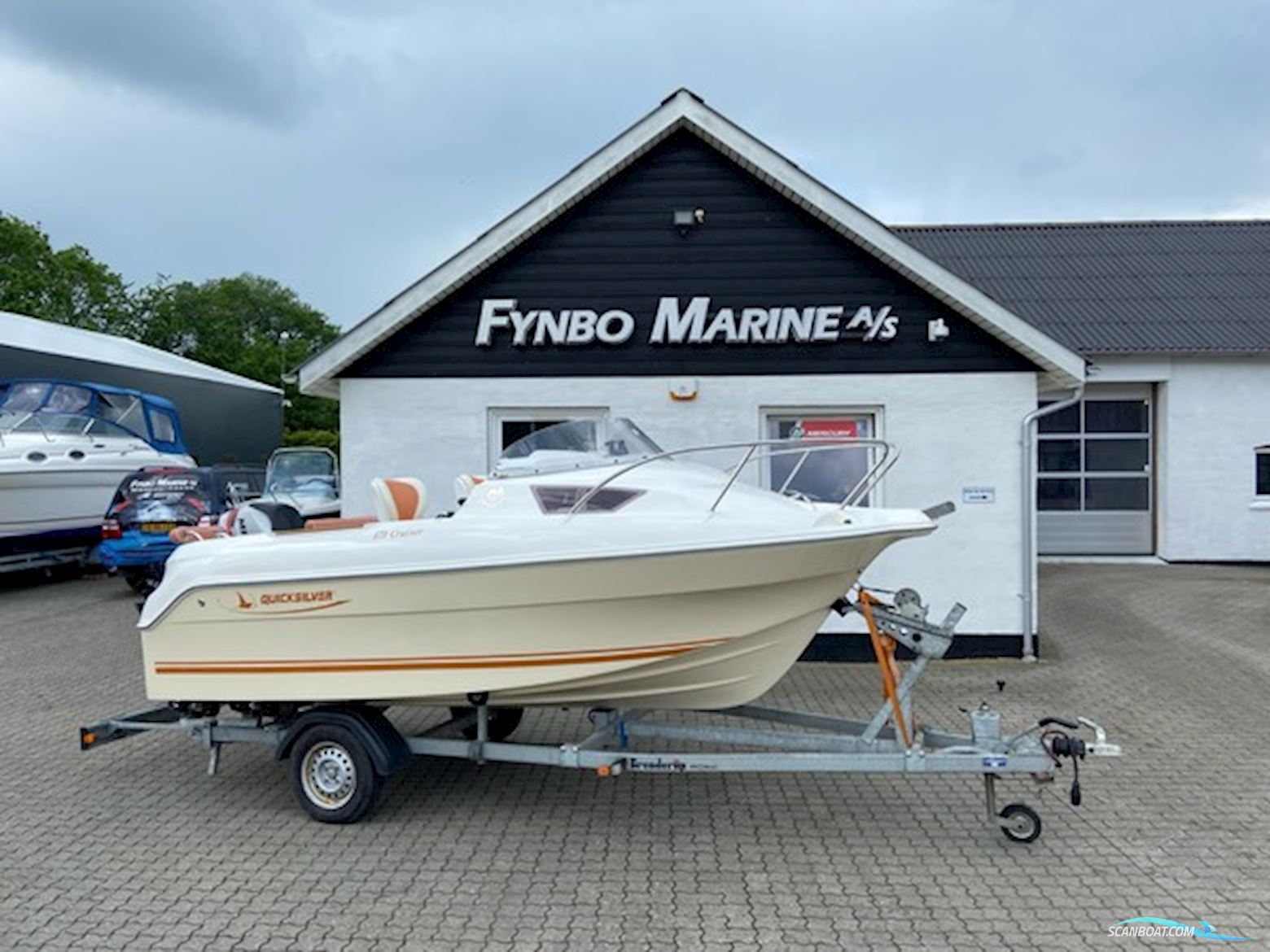 Quicksilver 470 Cruiser, Mariner 50 HK Motorboten 2008, met Mariner motor, Denemarken
