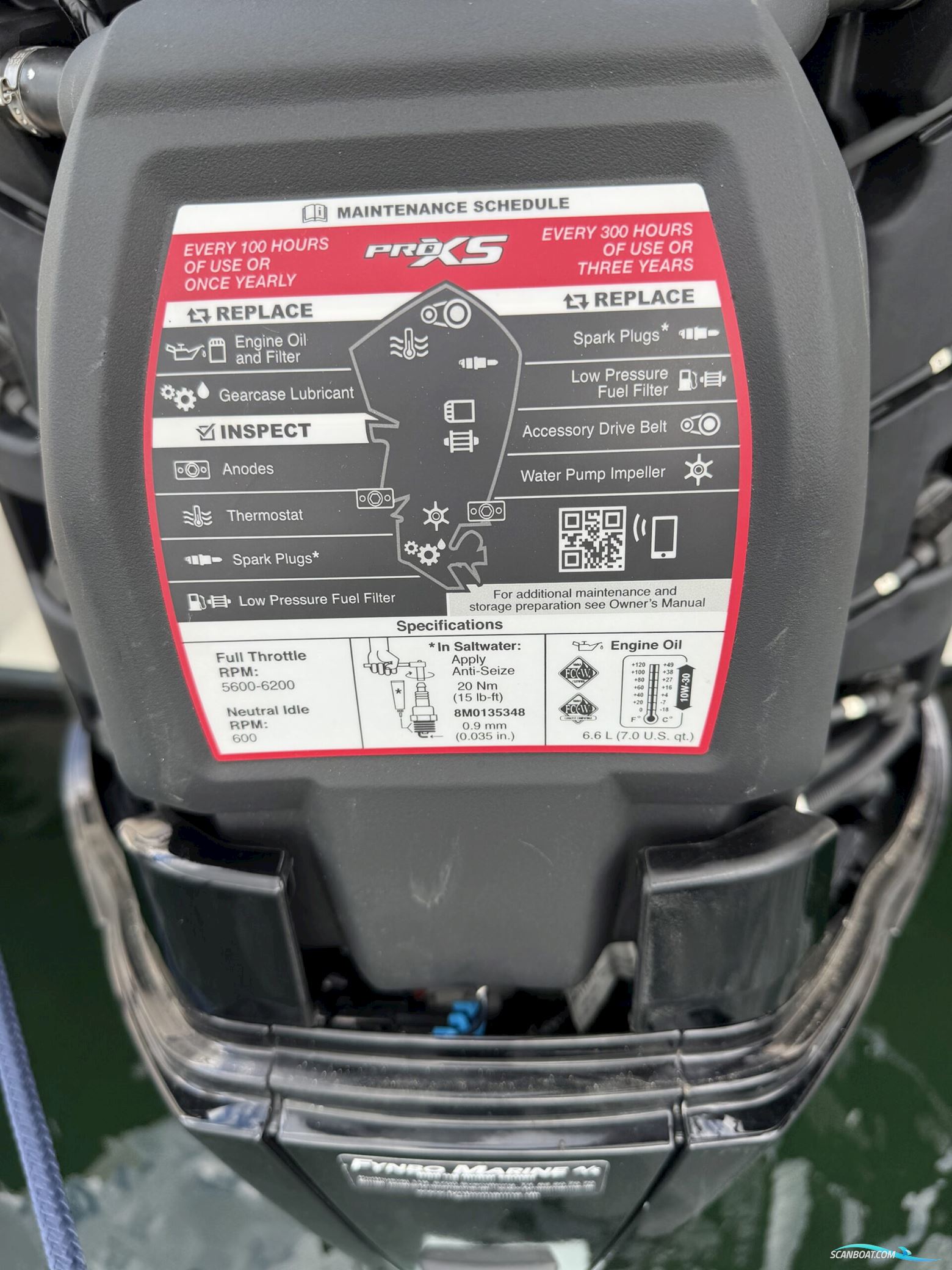 Quicksilver 755 Activ Cruiser, Nedsat