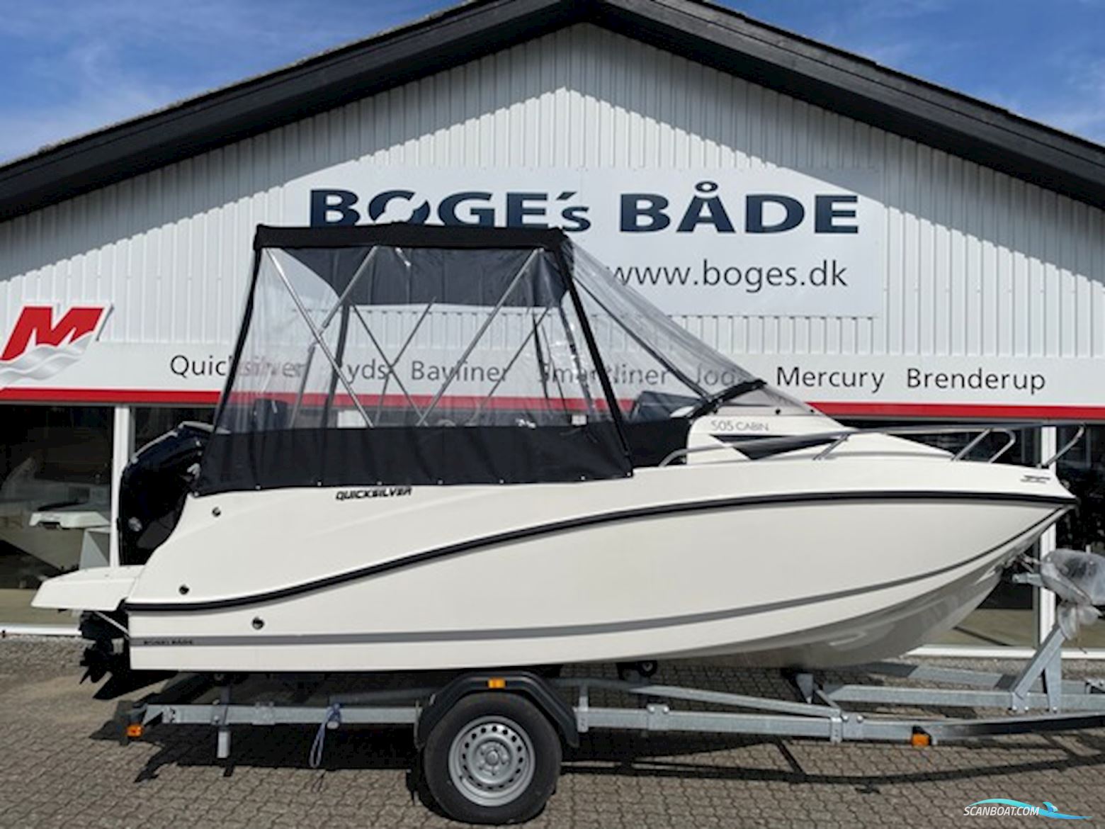 Quicksilver Activ 505 Cabin med F80 Mercury-EFI 4 takt inkl. trailer 