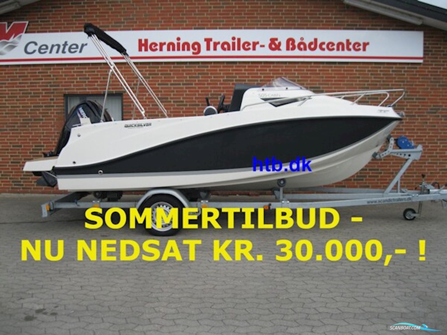 Quicksilver Activ 505 Cabin m/Mercury F80 hk og Scandic trailer - SOMMERTILBUD ! Motorboten 2022, met Mercury motor, Denemarken