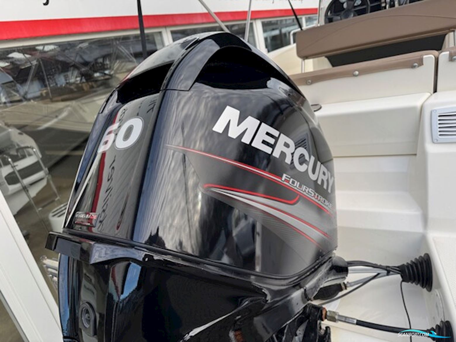 Quicksilver Activ 505 Open med F60 Mercury-EFI 4 takt og 1000 kg Brenderup trailer.