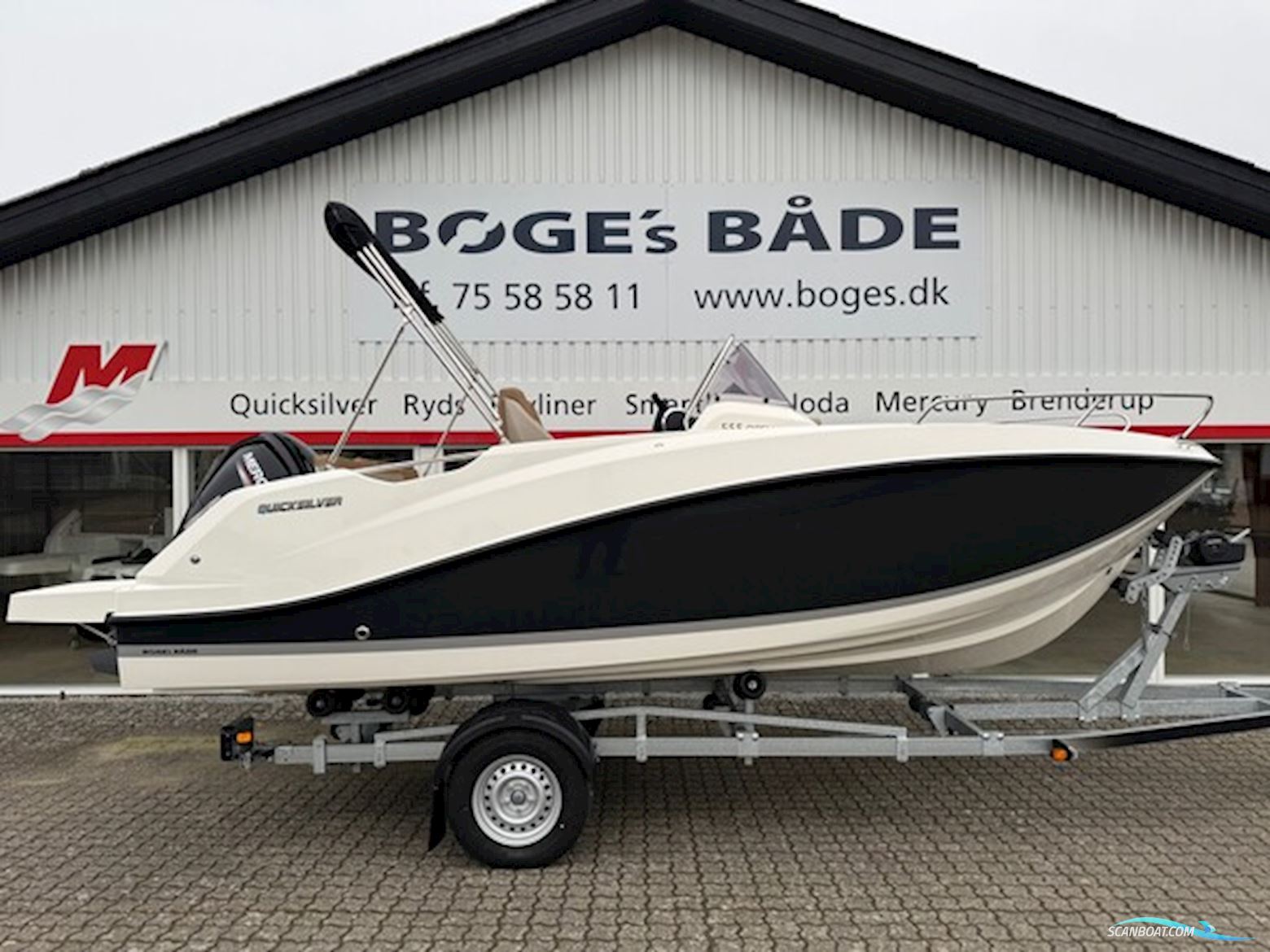 Quicksilver Activ 555 Open Med 100 hk Mercury-Efi CT 4 Takt Med Flot Udstyr Motorboten 2025, Denemarken