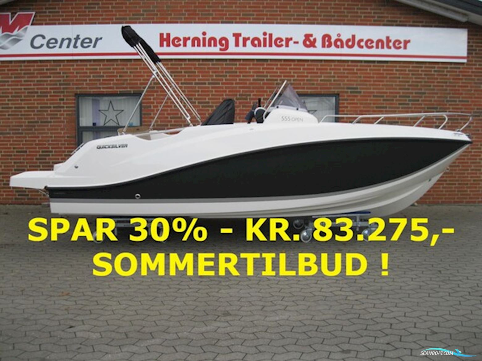 Quicksilver Activ 555 Open m/Mercury F80 hk Efi 4-Takt - Sommer ! Motorboten 2025, Denemarken